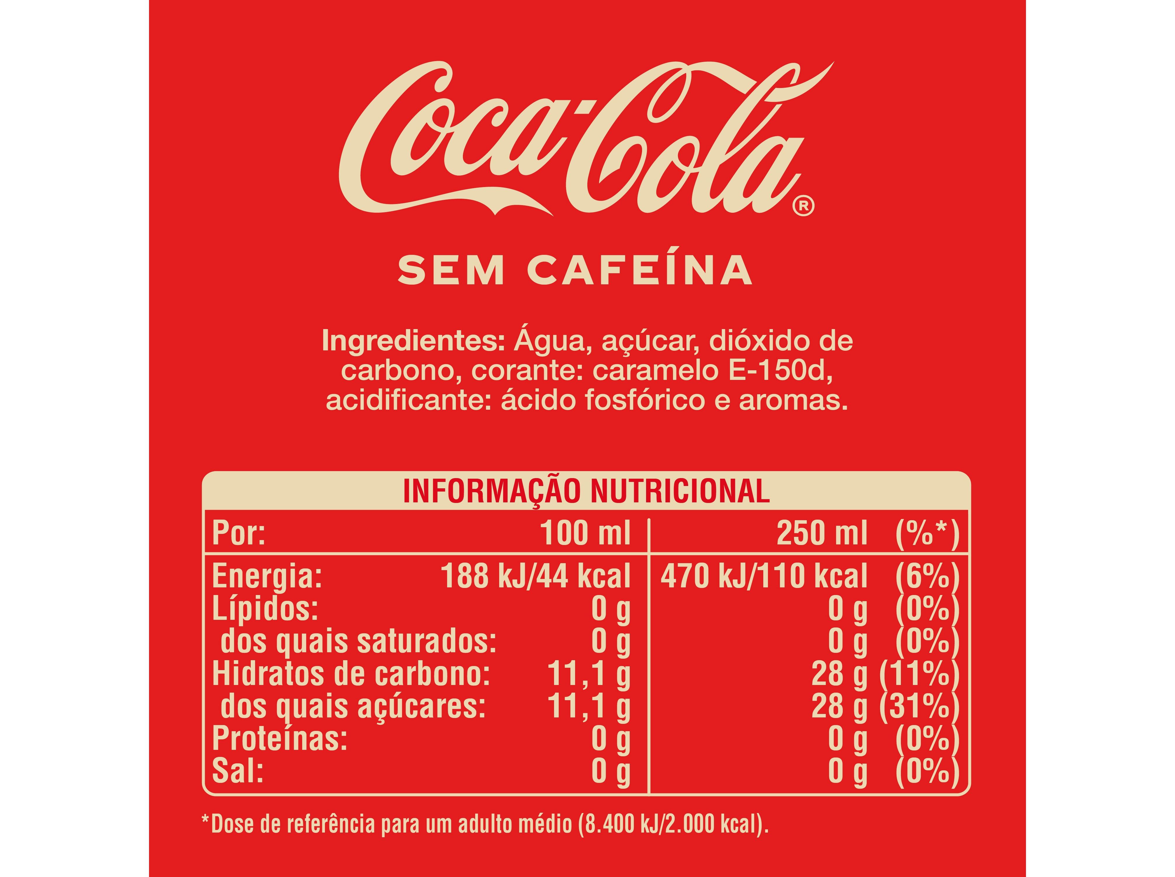 REFRIGERANTE COM G&Aacute;S COCA-COLA SEM CAFE&Iacute;NA 1L (SDR) image number 1