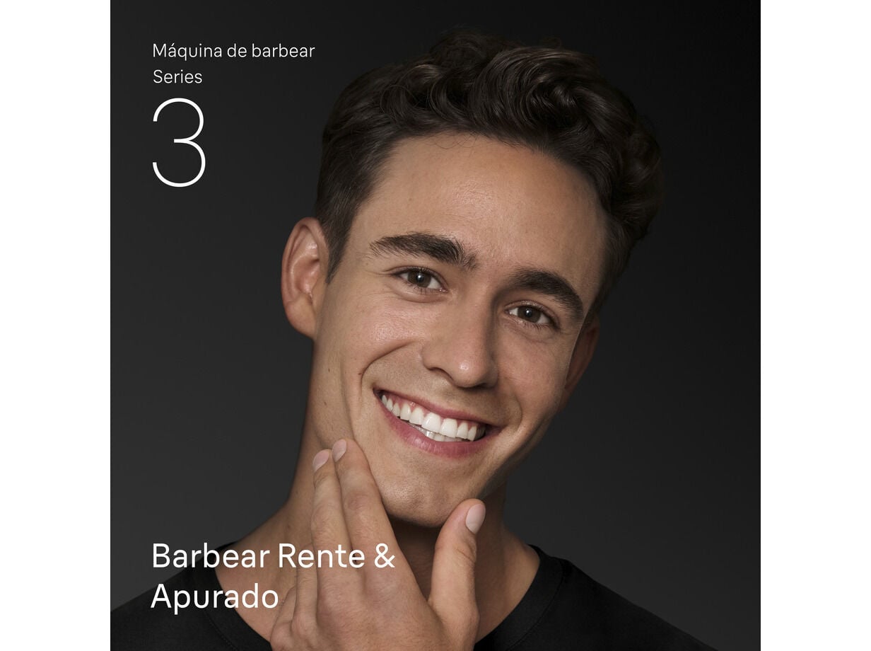 M&Aacute;QUINA DE BARBEAR BRAUN SERIES 3 300S PRETA image number 1