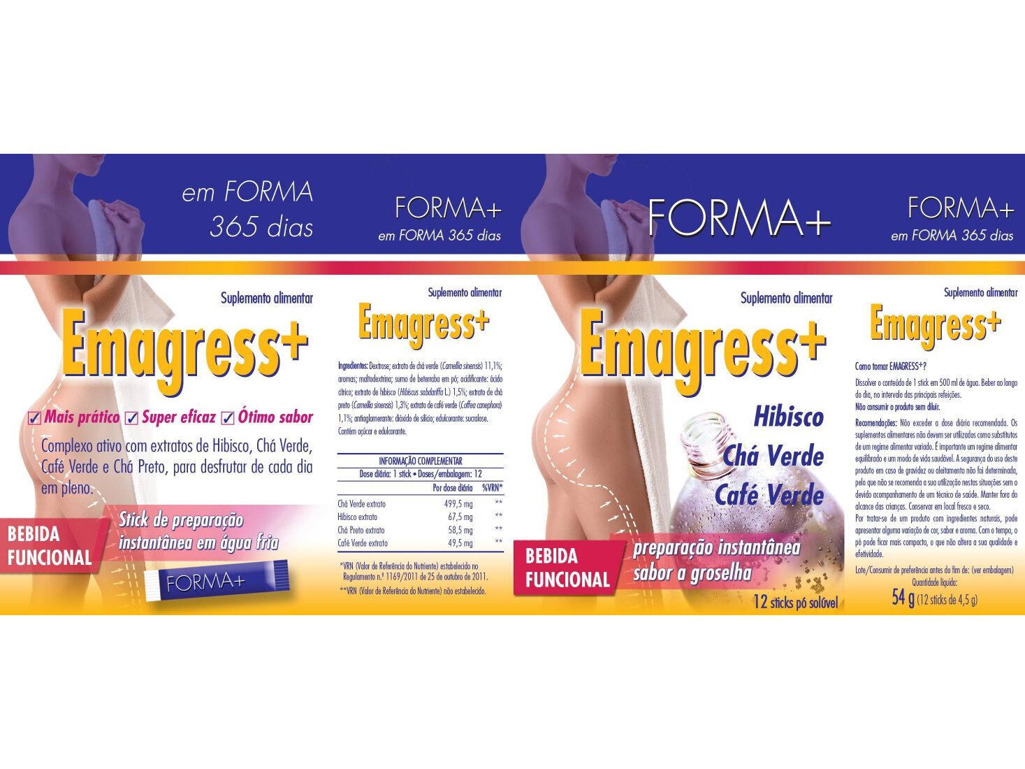 SUPLEMENTO FORMA+ EMAGRESS+ SOL&Uacute;VEL 10 SAQ image number 1