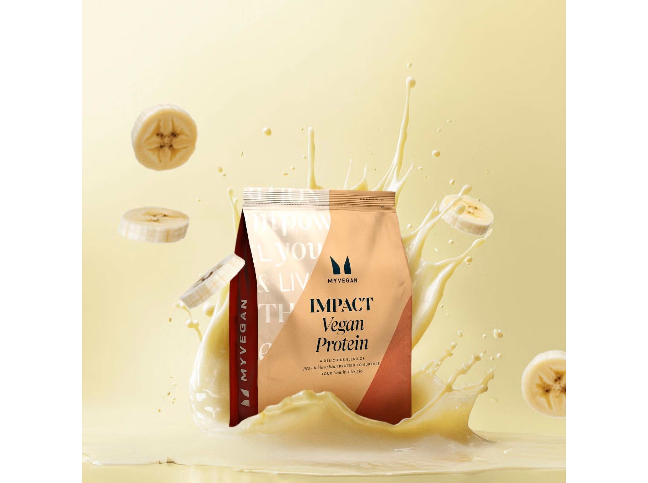 PROTEINA VEGAN MYPROTEIN BANANA 1KG image number 1