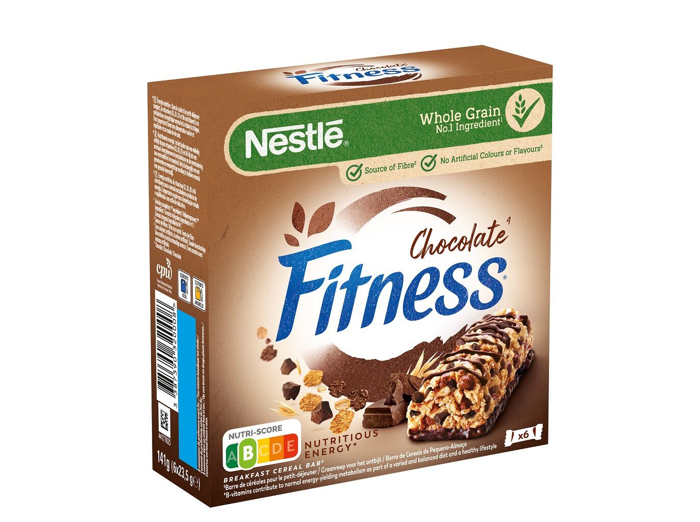 BARRAS NESTL&Eacute; FITNESS CEREAIS CHOCOLATE 141G 6UN