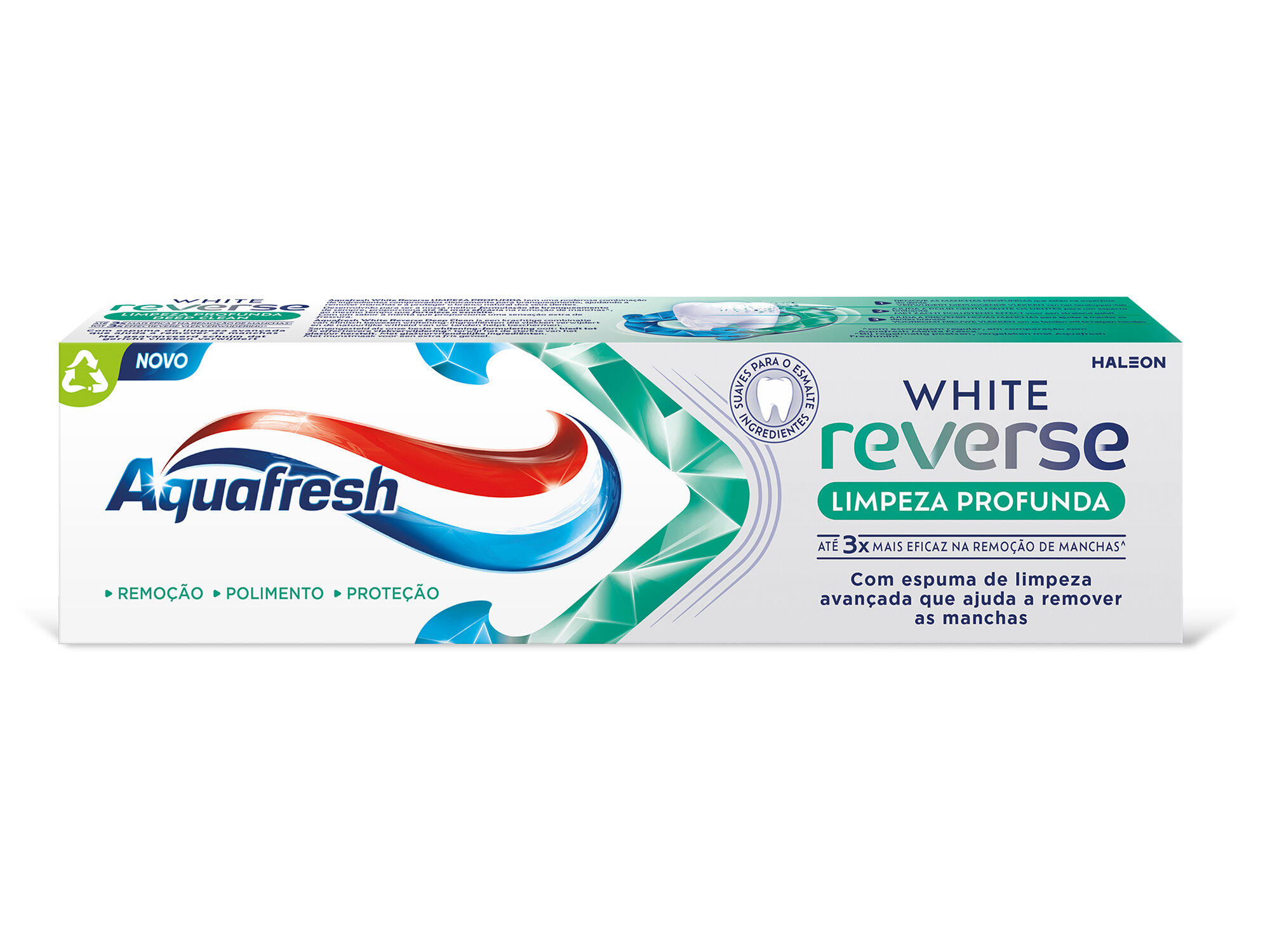 PASTA DE DENTES AQUAFRESH WHITE REVERSE LIMP PROF 75ML