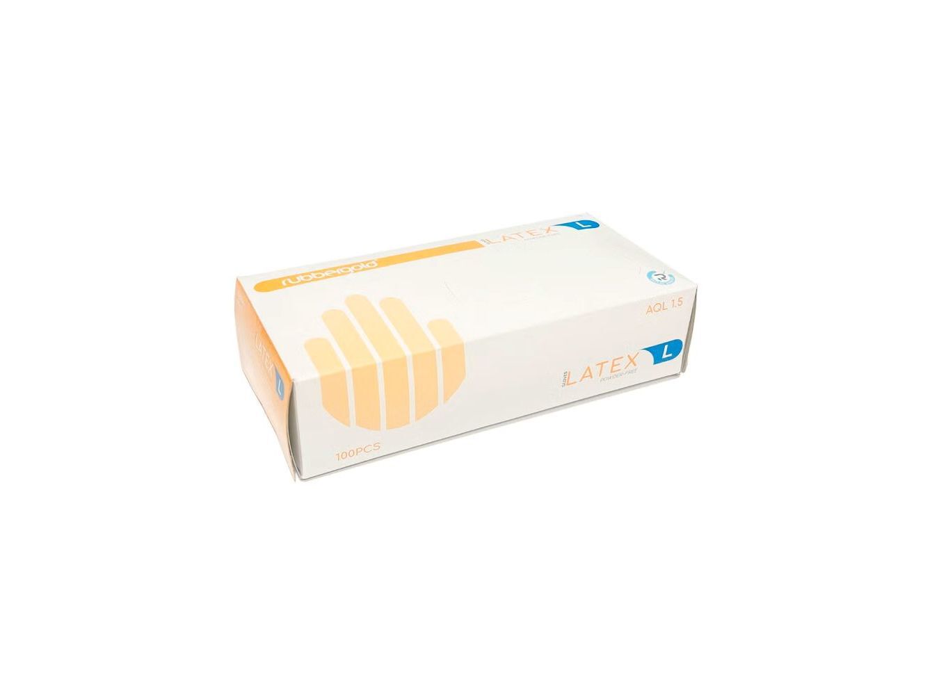 LUVAS RUBBERGOLD LATEX SEM PO TAMANHO M 100UN image number 0