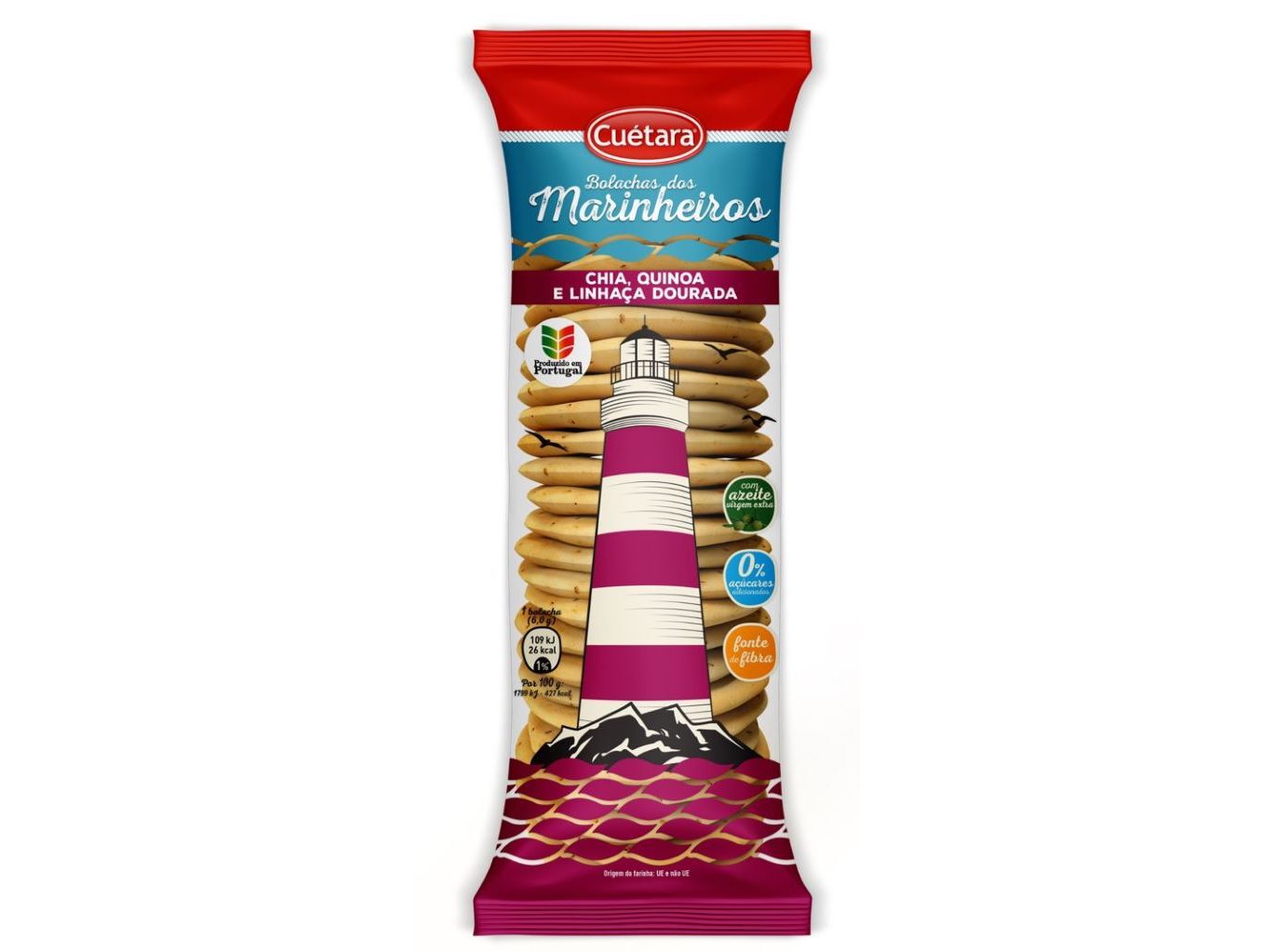 BOLACHAS CU&Eacute;TARA MARINHEIROS CHIA 150G