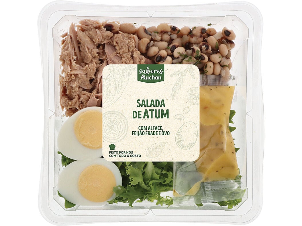 SALADA DE ATUM ALFACE E FEIJ&Atilde;O FRADE SABORES AUCHAN 350 G