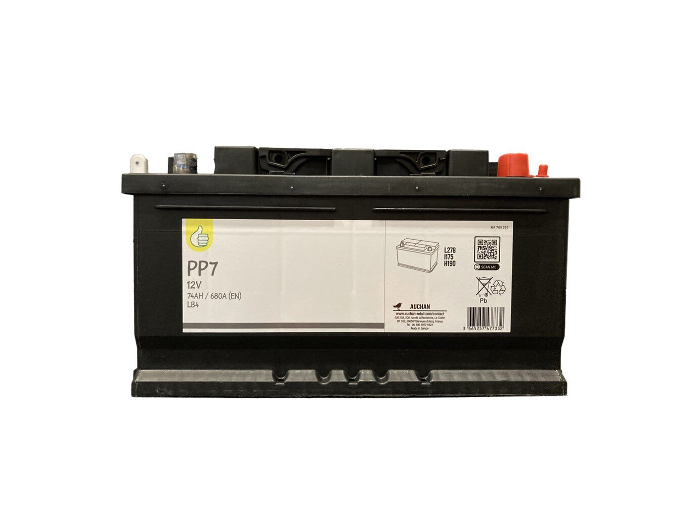 BATERIAS AUTO POLEGAR PP7 74AH/68A