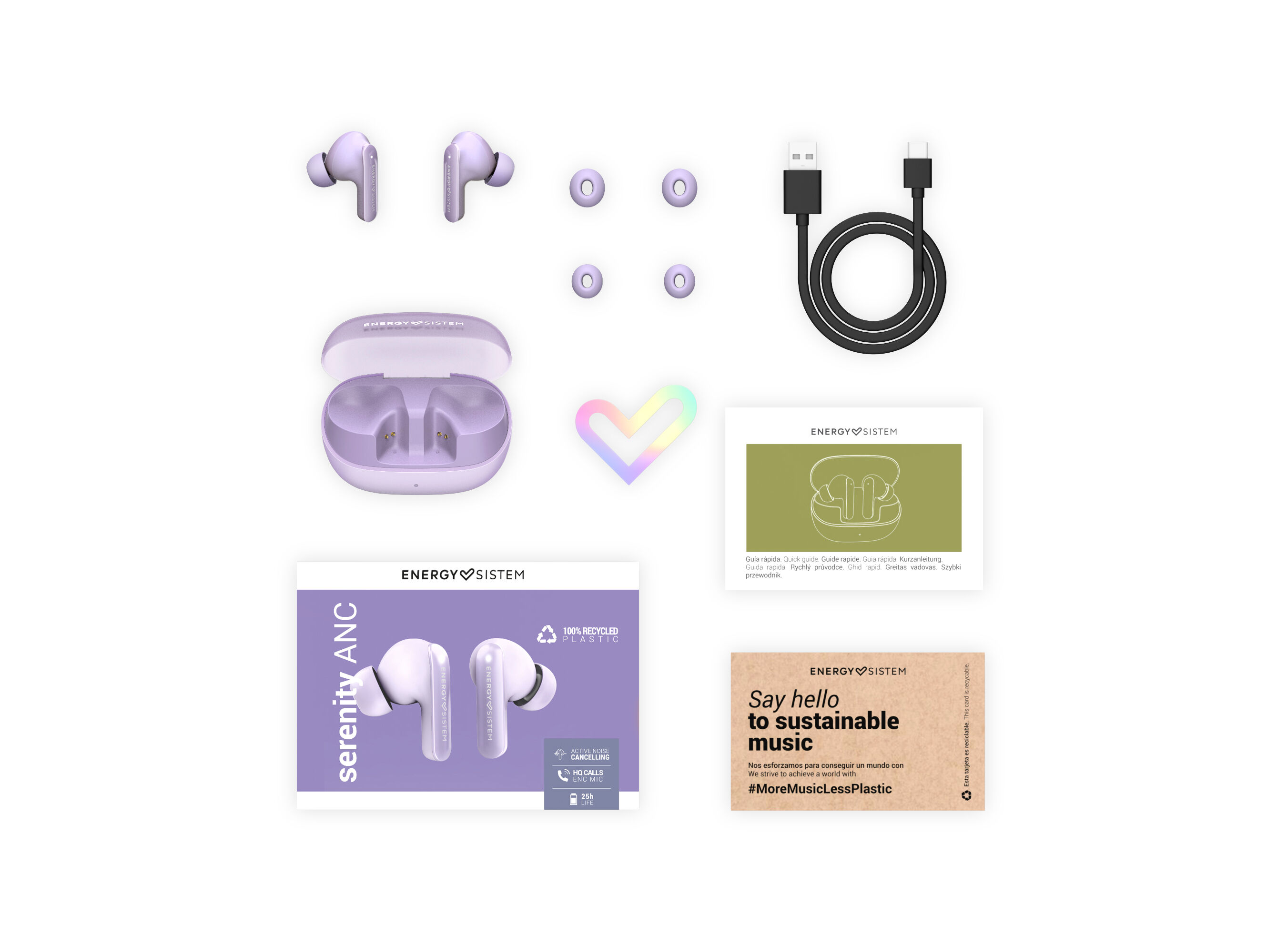 AURICULARES TWS ENERGY SISTEM SERENITY ANC LIL&Aacute;S image number 4