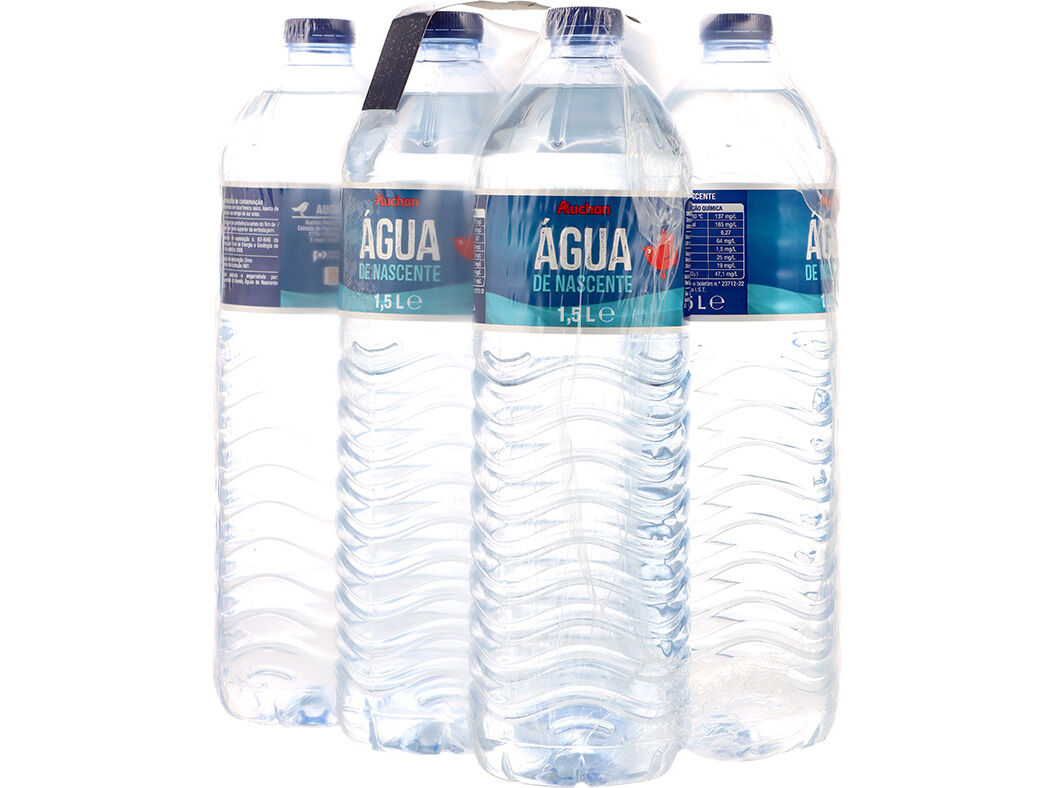 &Aacute;GUA DE NASCENTE AUCHAN 6X1.5L