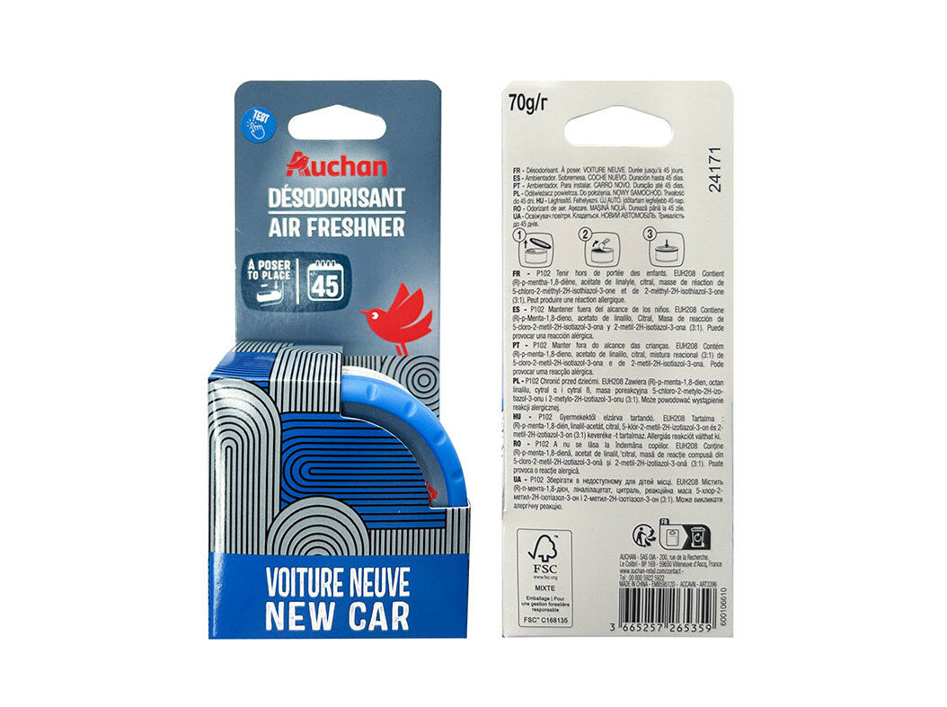 AMBIENTADOR AUTO AUCHAN LATA NOVO CARRO image number 0