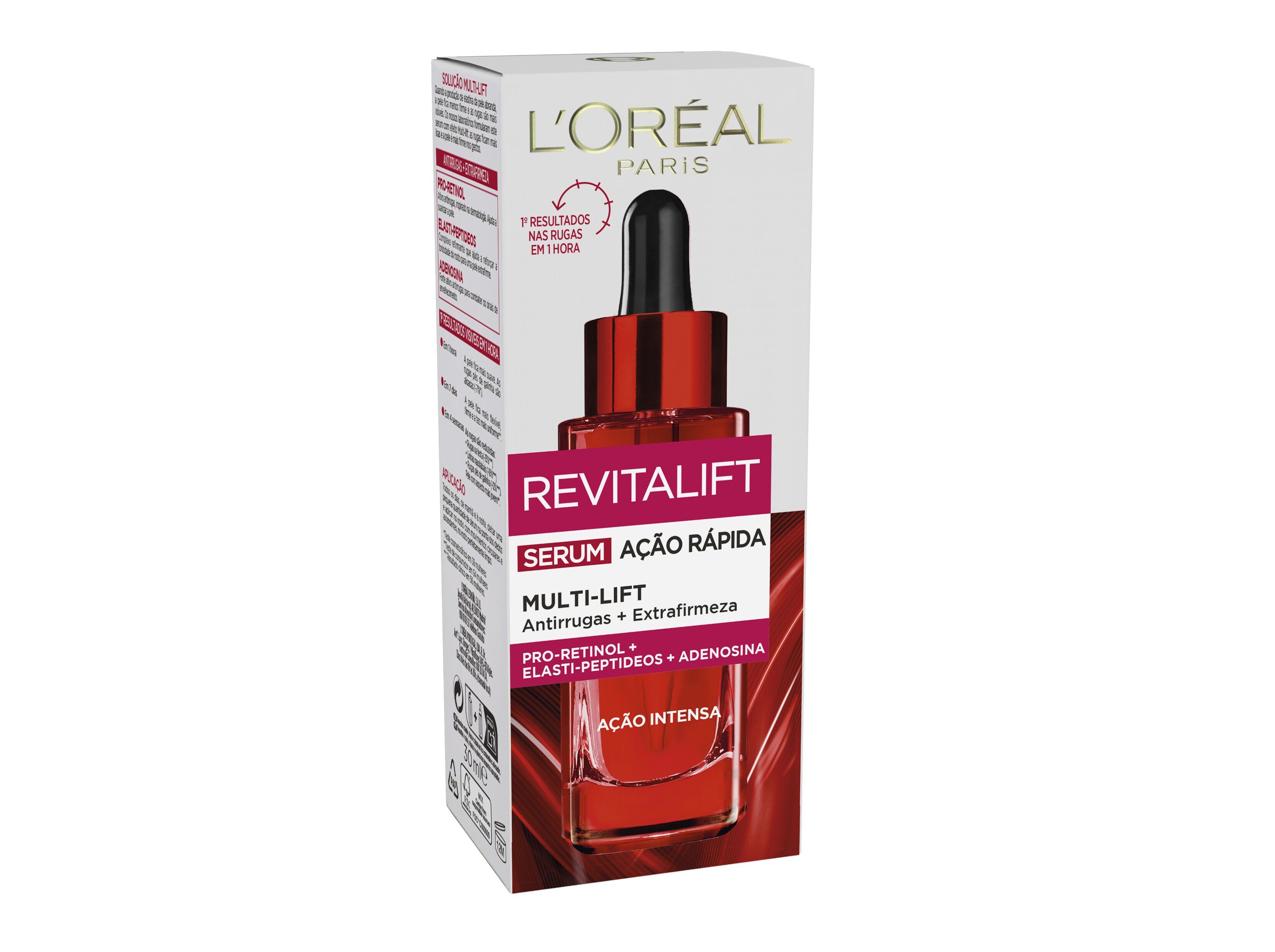 S&Eacute;RUM REVITALIFT A&Ccedil;&Atilde;O R&Aacute;PIDA MULTI-LIFT 30ML