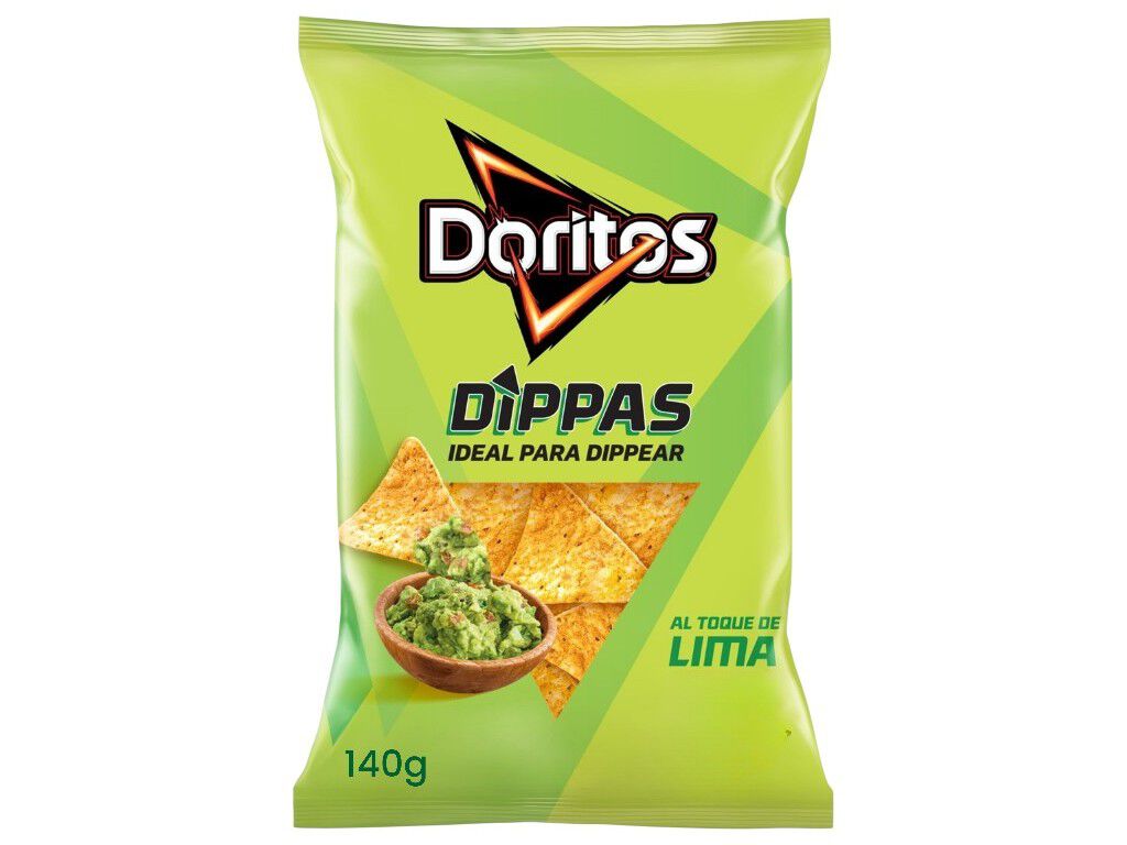 SNACK DORITOS MILHO DIPPAS LIME 140G image number 1