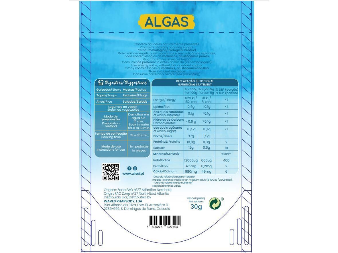 ALGAS WISSI WAKAME BIO 30G