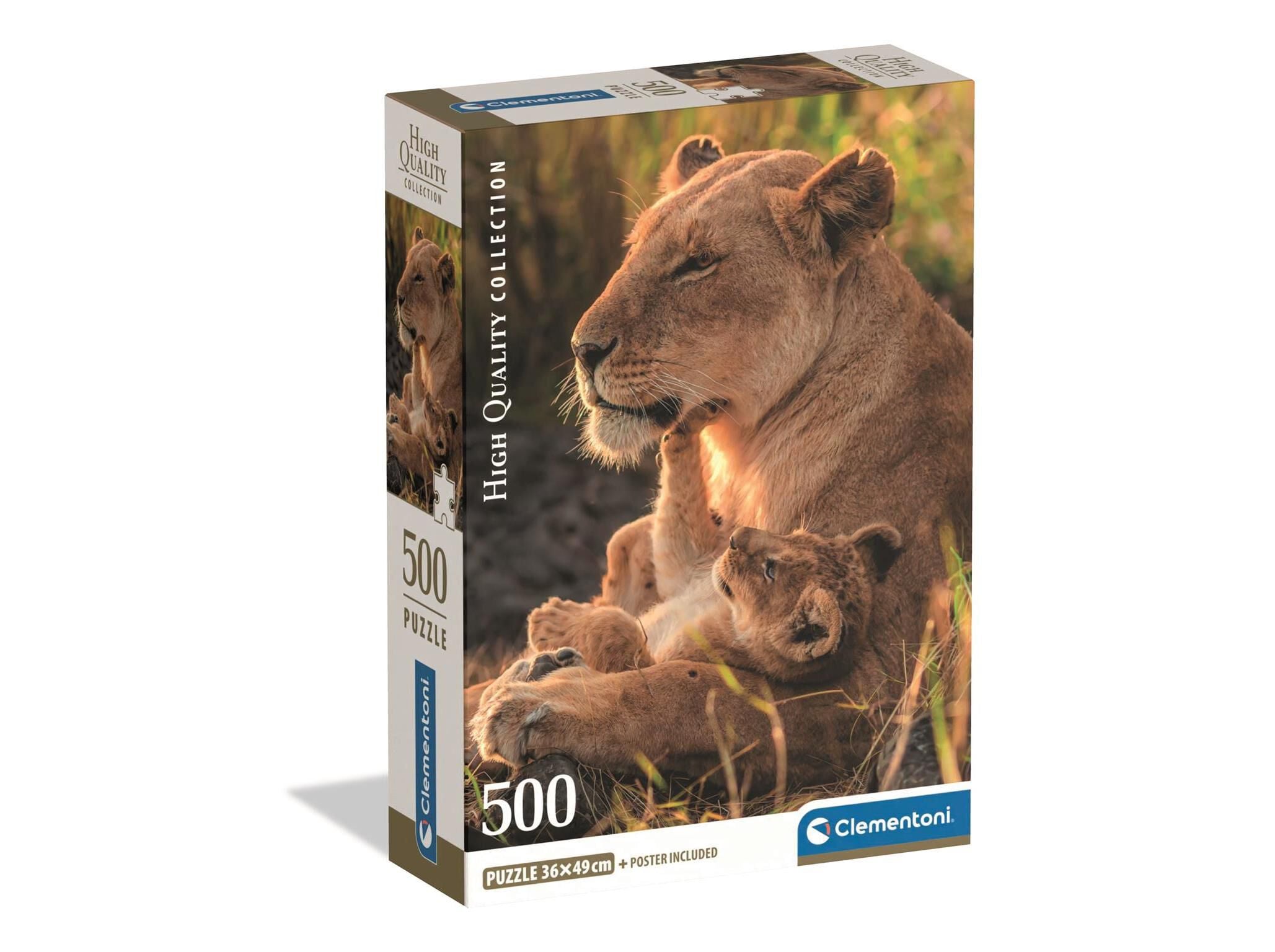 PUZZLE CLEMENTONI FELINE LOVE 500 PE&Ccedil;AS image number 0