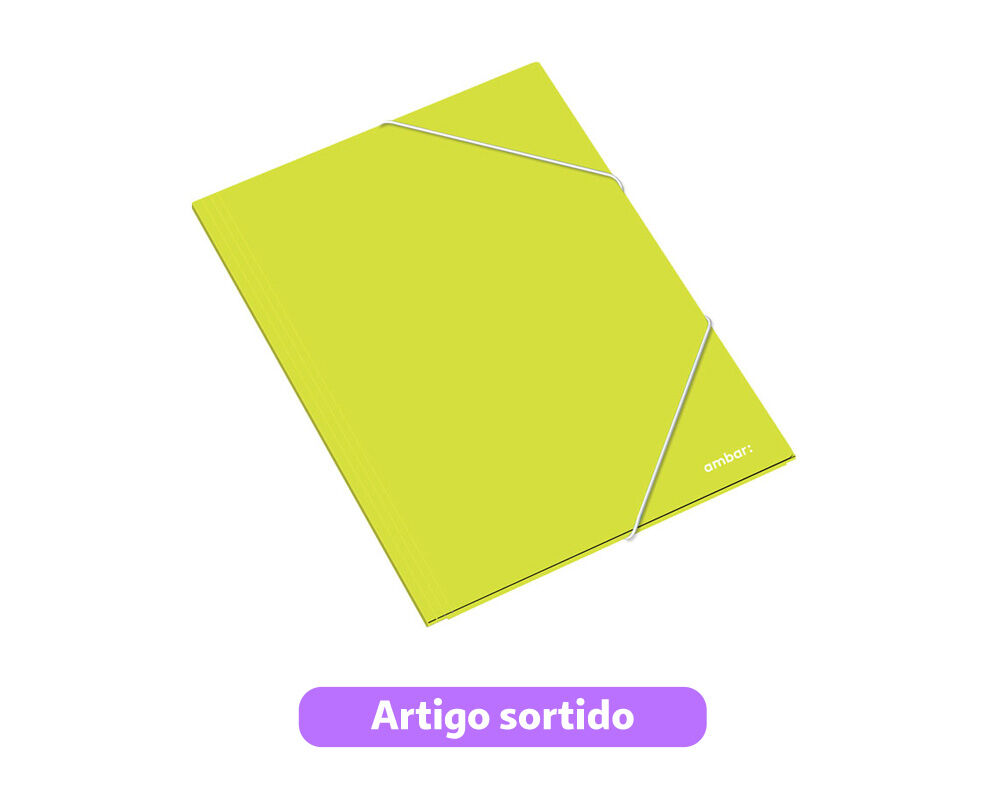 CAPA COM EL&Aacute;STICO AMBAR ALMA&Ccedil;O CARTOLINA CORES SORTIDAS image number 3