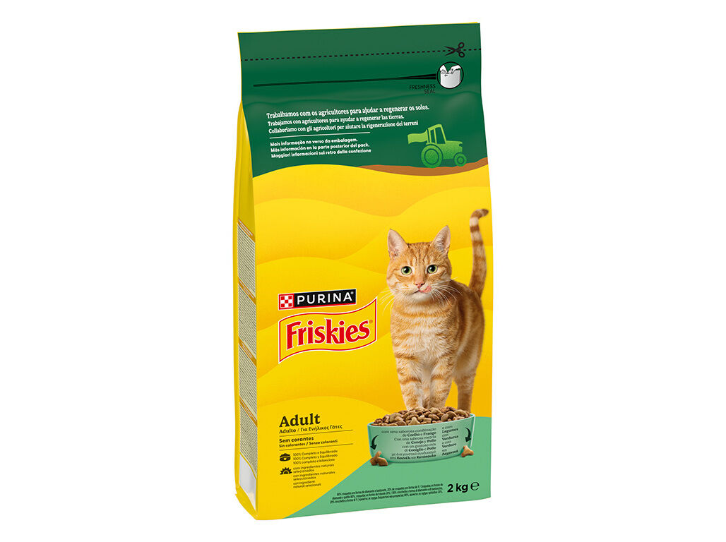 RA&Ccedil;&Atilde;O PARA GATO FRISKIES VITALITY COM COELHO 2KG image number 1