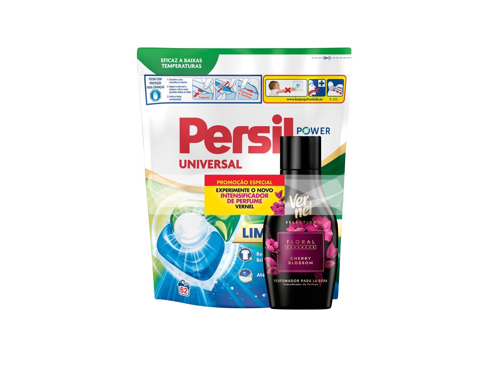PACK C&Aacute;PSULAS PERSIL UNIVERSAL 62D+ VERNEL PERFUMADOR 30D image number 1