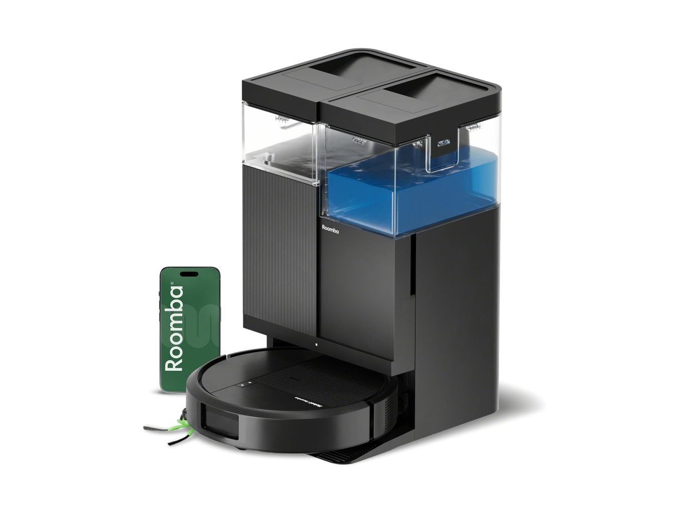 ASPIRADOR ROBOT IROBOT ROOMBA COMBO 515 PLUS + BASE AUTOWASH PRETO