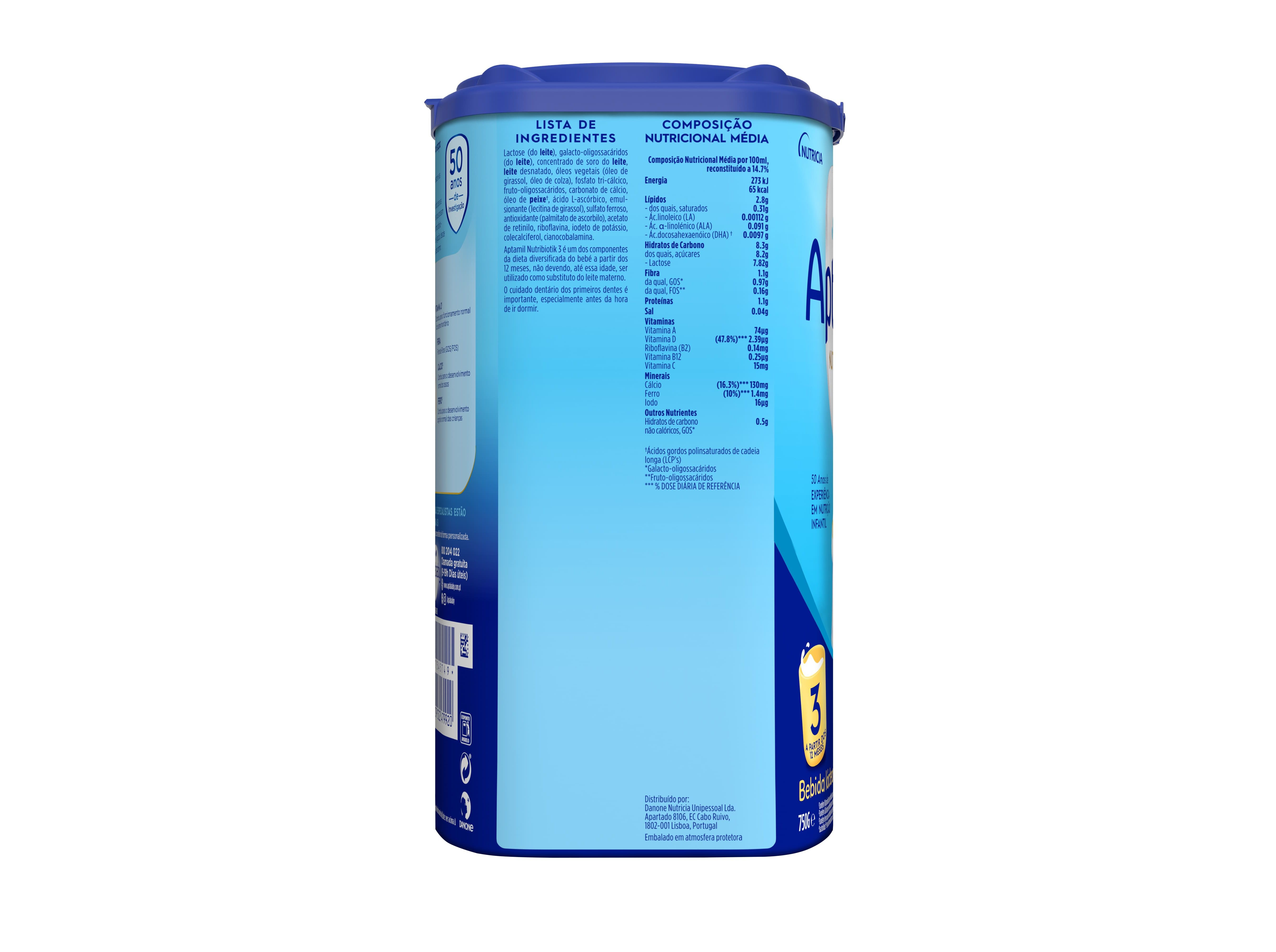 LEITE APTAMIL 3 750G image number 1