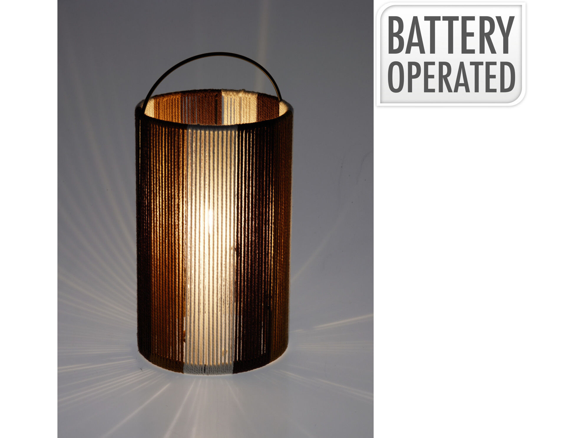 LANTERNA DE CORDA 15X15X28.5CM image number 1