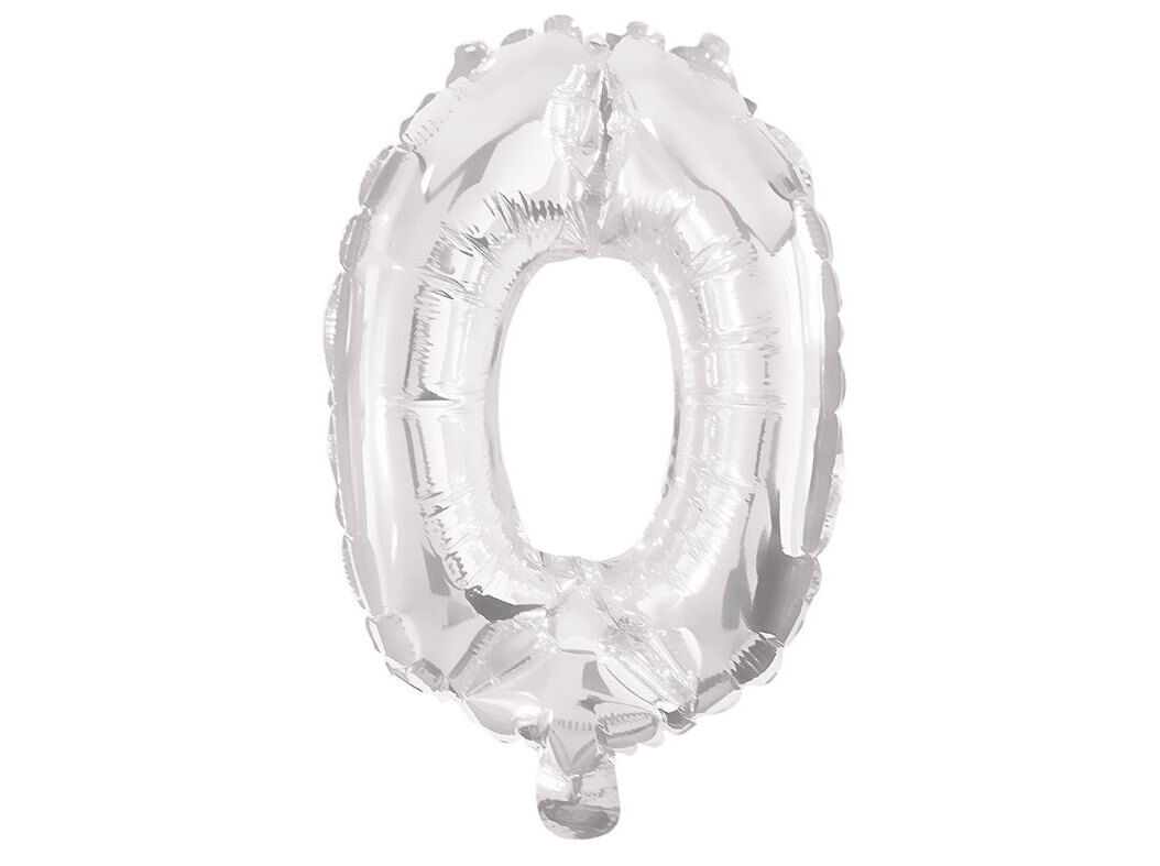 BAL&Atilde;O FOIL N&ordm; 0 PRATEADO 32CM