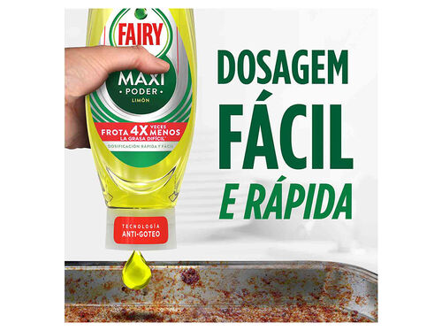 Detergente Manual Loiça Maxi Poder Limão Fairy 640 ml