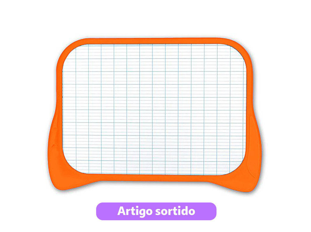 QUADRO AUCHAN BRANCO 2 FACES COM MARCADOR E APAGADOR CORES SORTIDAS image number 10