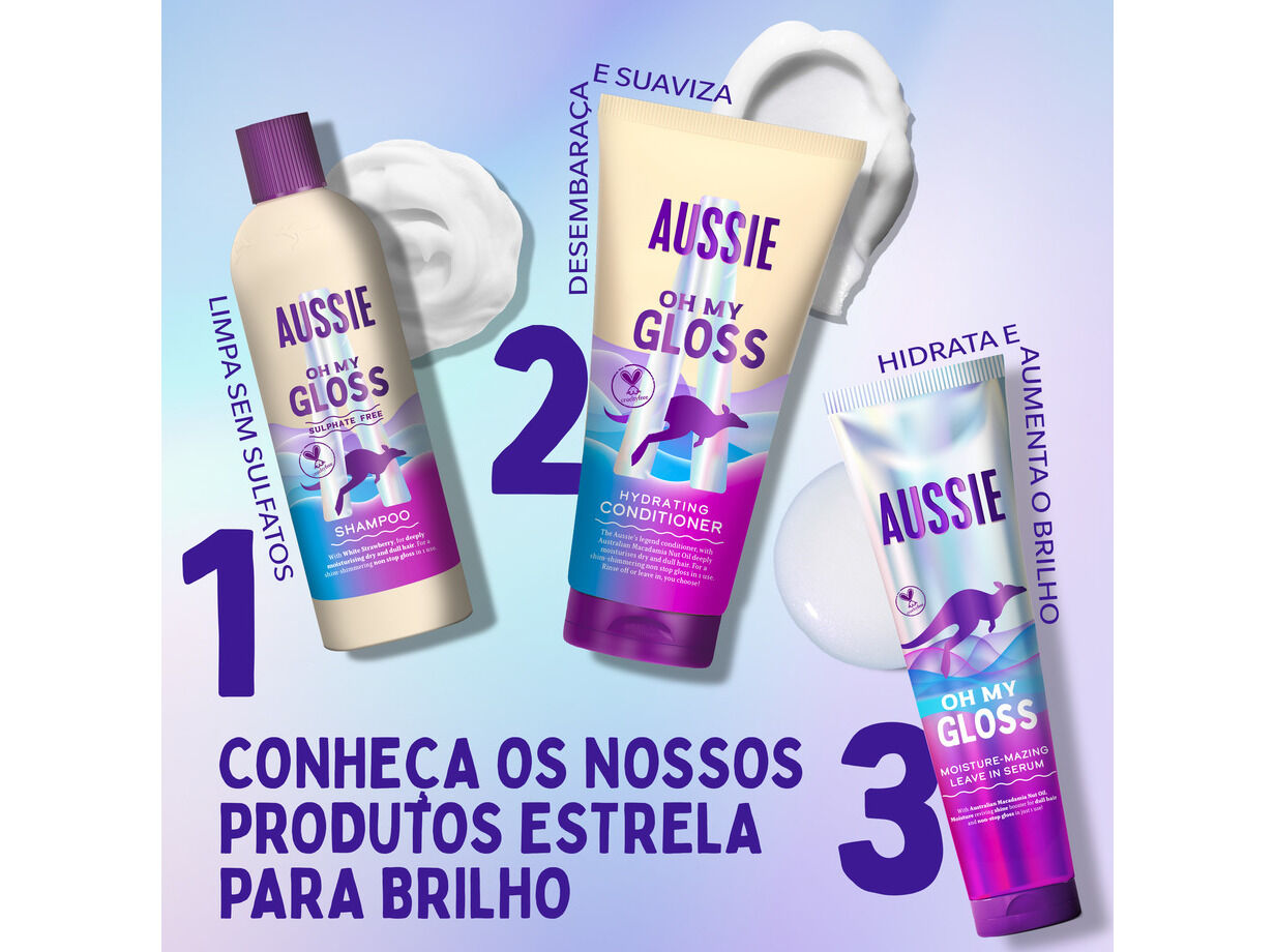 PACK CABELO AUSSIE GLOSS CH+CNDC+SERUM 1UN image number 5