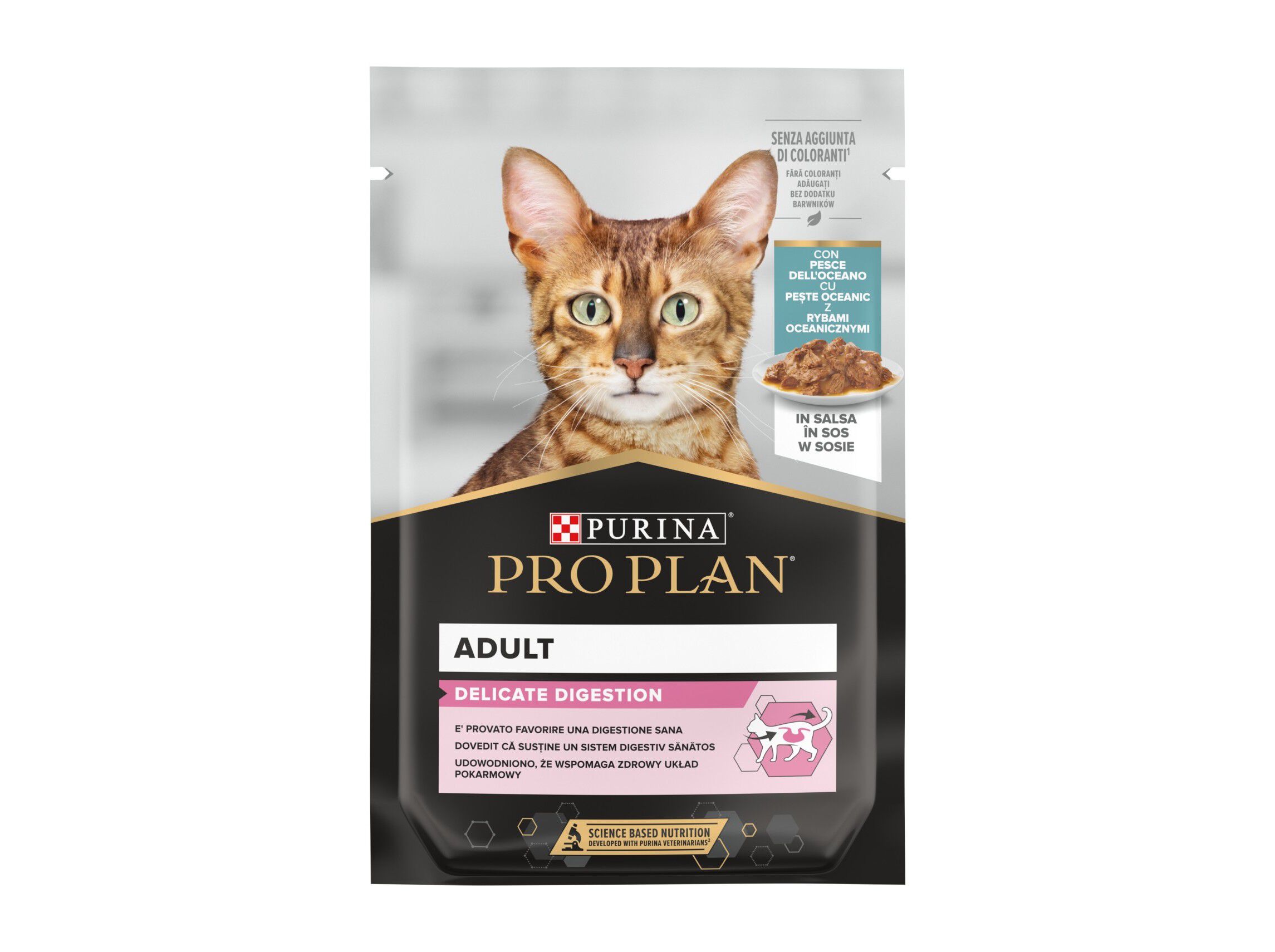 COMIDA H&Uacute;MIDA GATO PROPLAN DELICATE PEIXE 85G