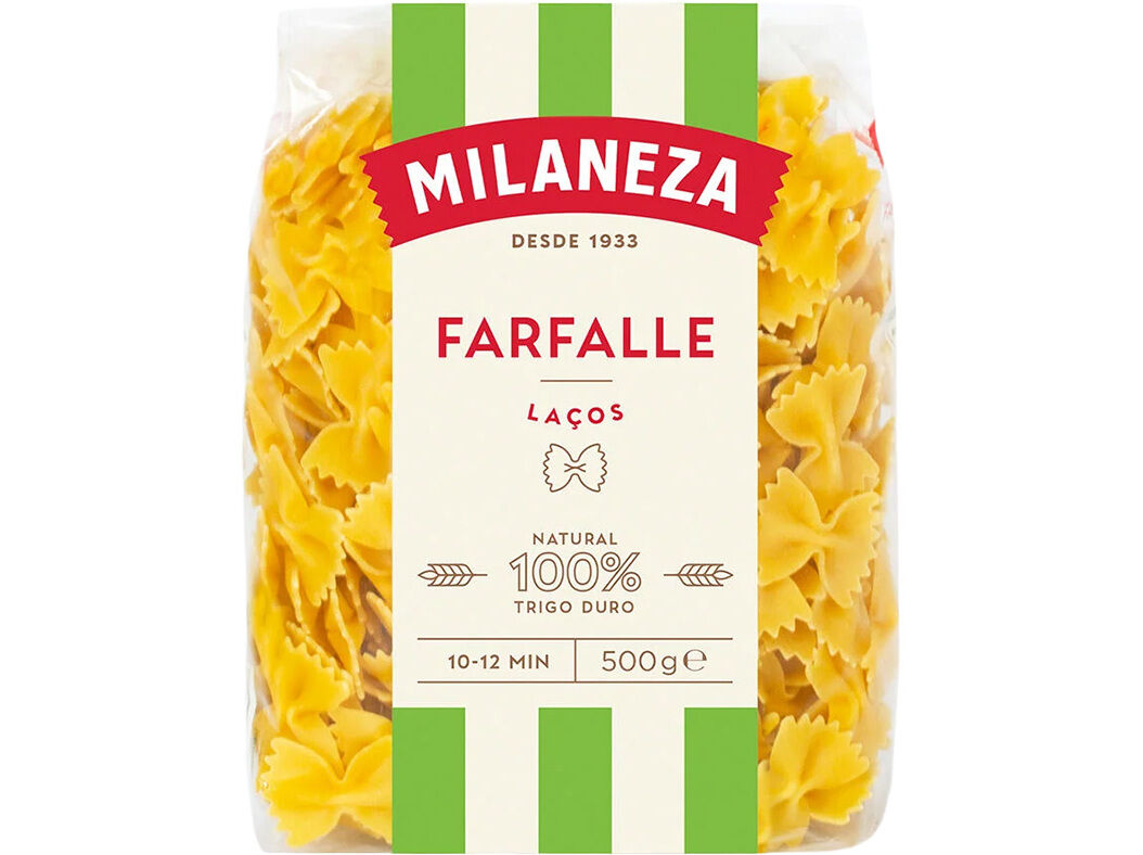 MASSA MILANEZA LA&Ccedil;OS FARFALLE 500G