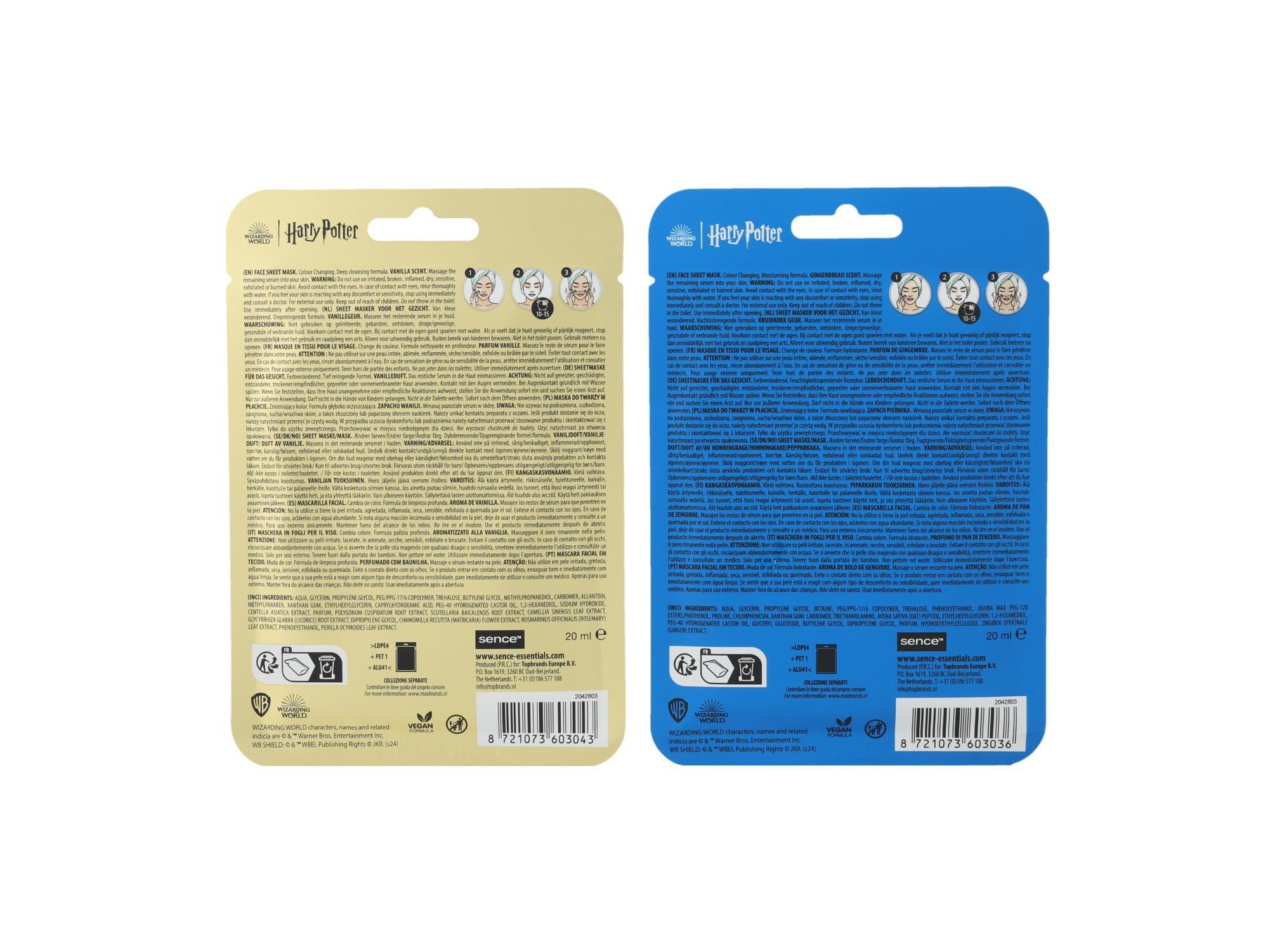 M&Aacute;SCARA FACIAL SENCE HARRY POTTER UN image number 2