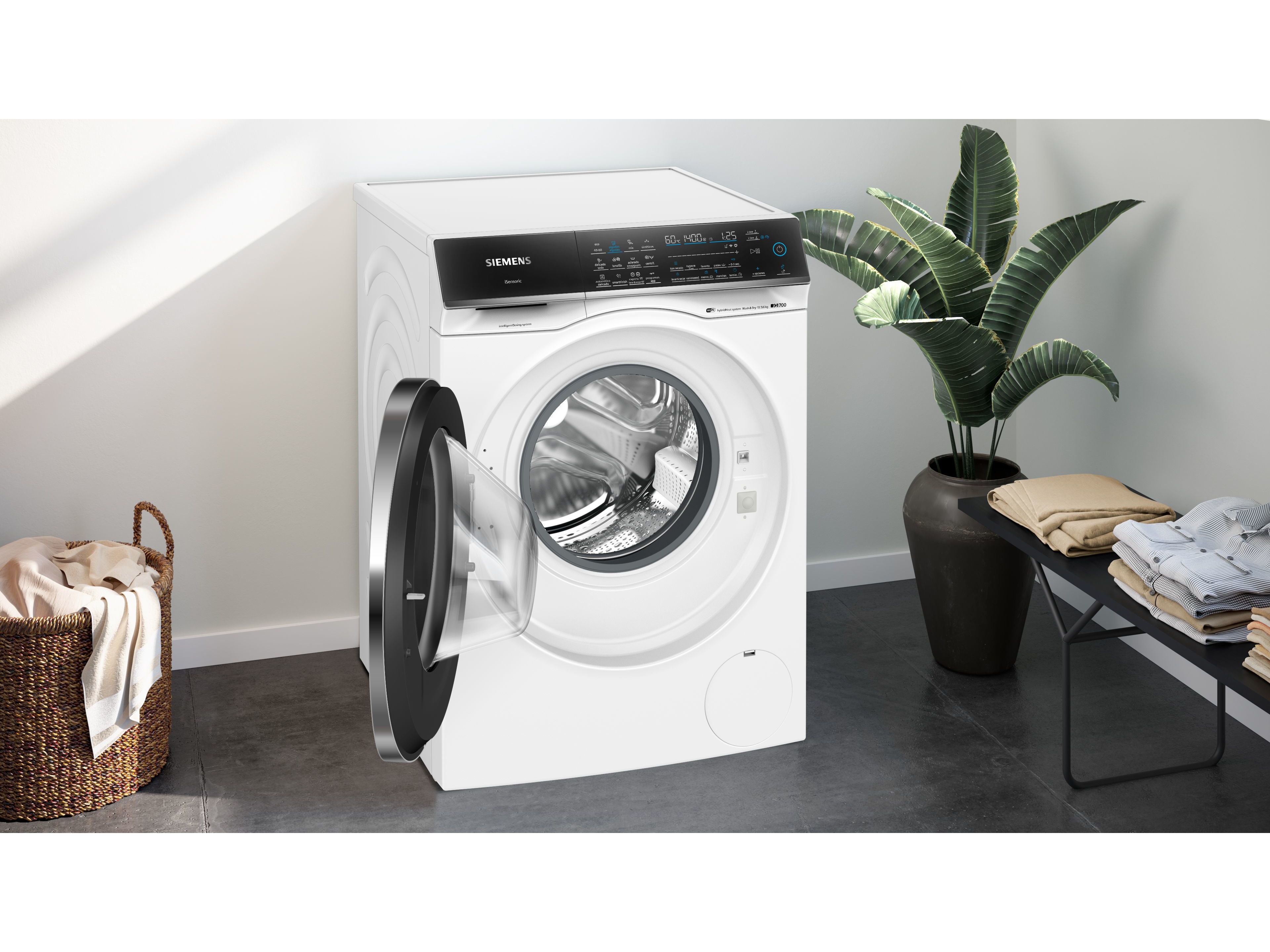 M&Aacute;QUINA DE LAVAR E SECAR ROUPA SIEMENS WN54C2A0ES BRANCO D LAVA 10.5KG SECA 6KG image number 3