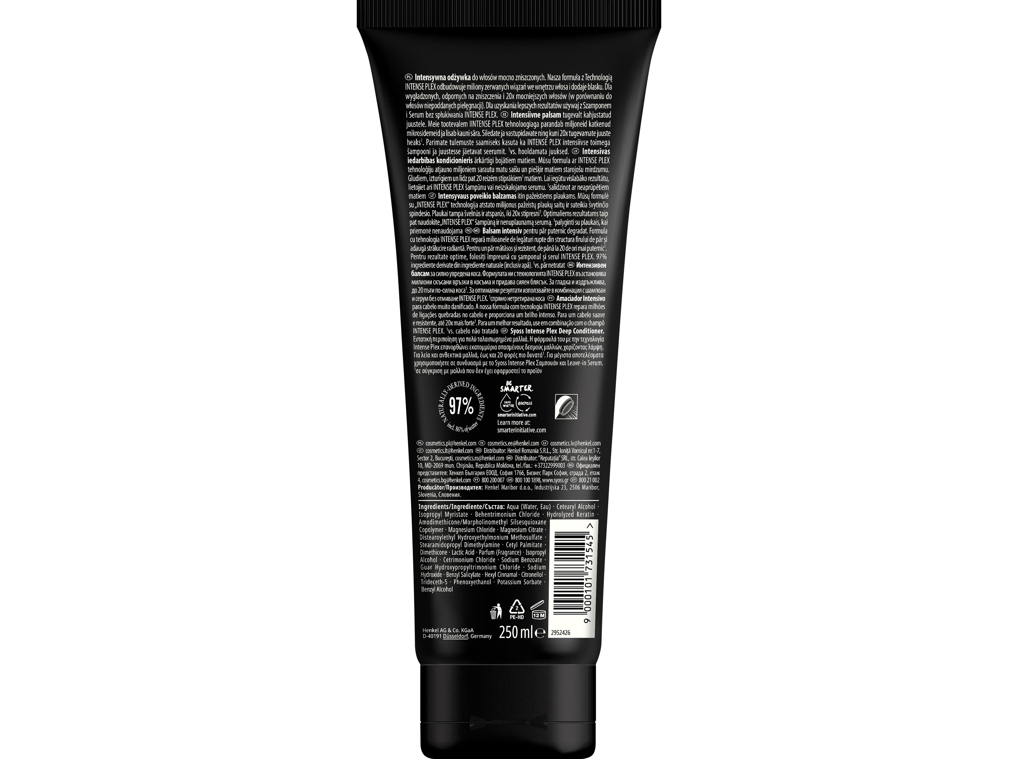 CONDICIONADOR SYOSS INTENSE PLEX 250 ML image number 1