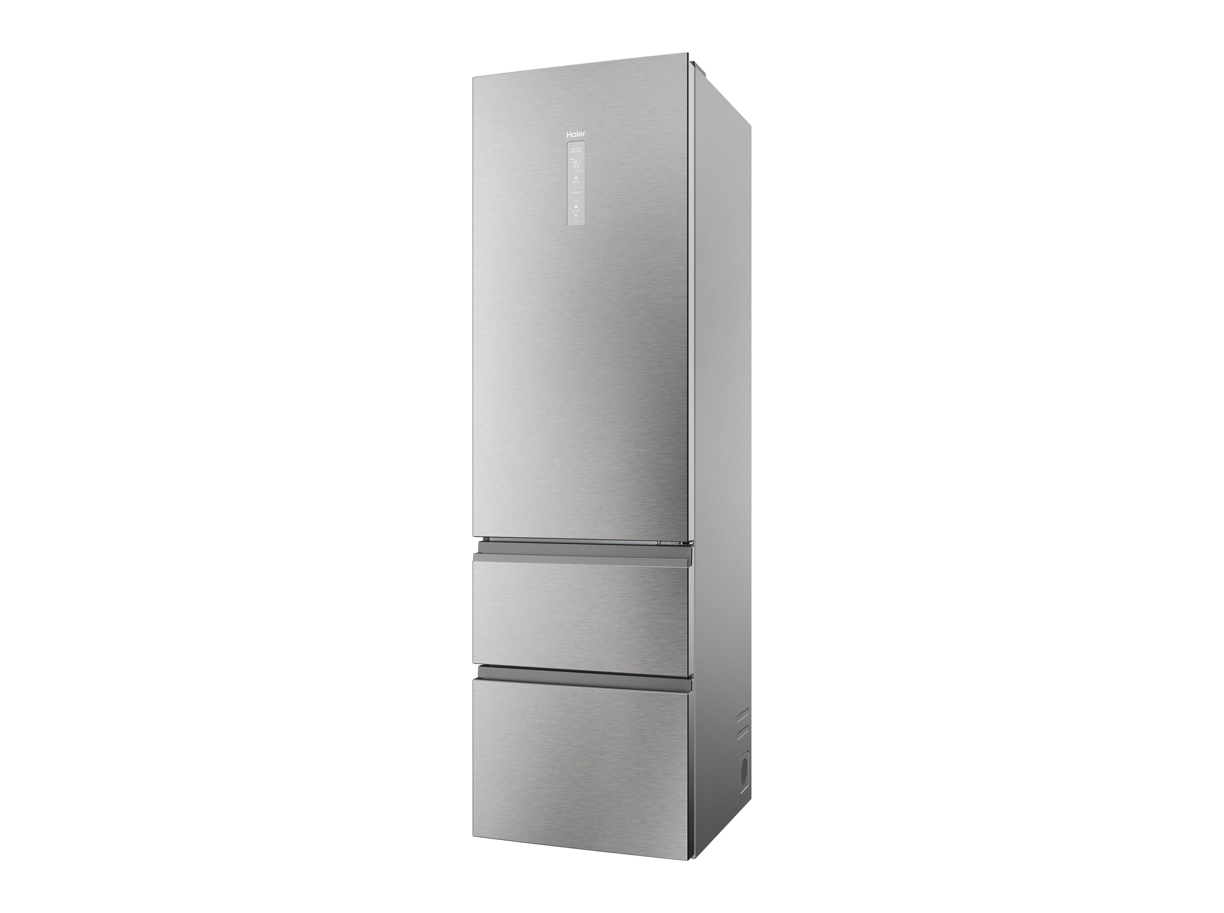 FRIGOR&Iacute;FICO COMBINADO 3 PORTAS HAIER HTW5620ENMG (NO FROST E 2.05CM 414L INOX) image number 1