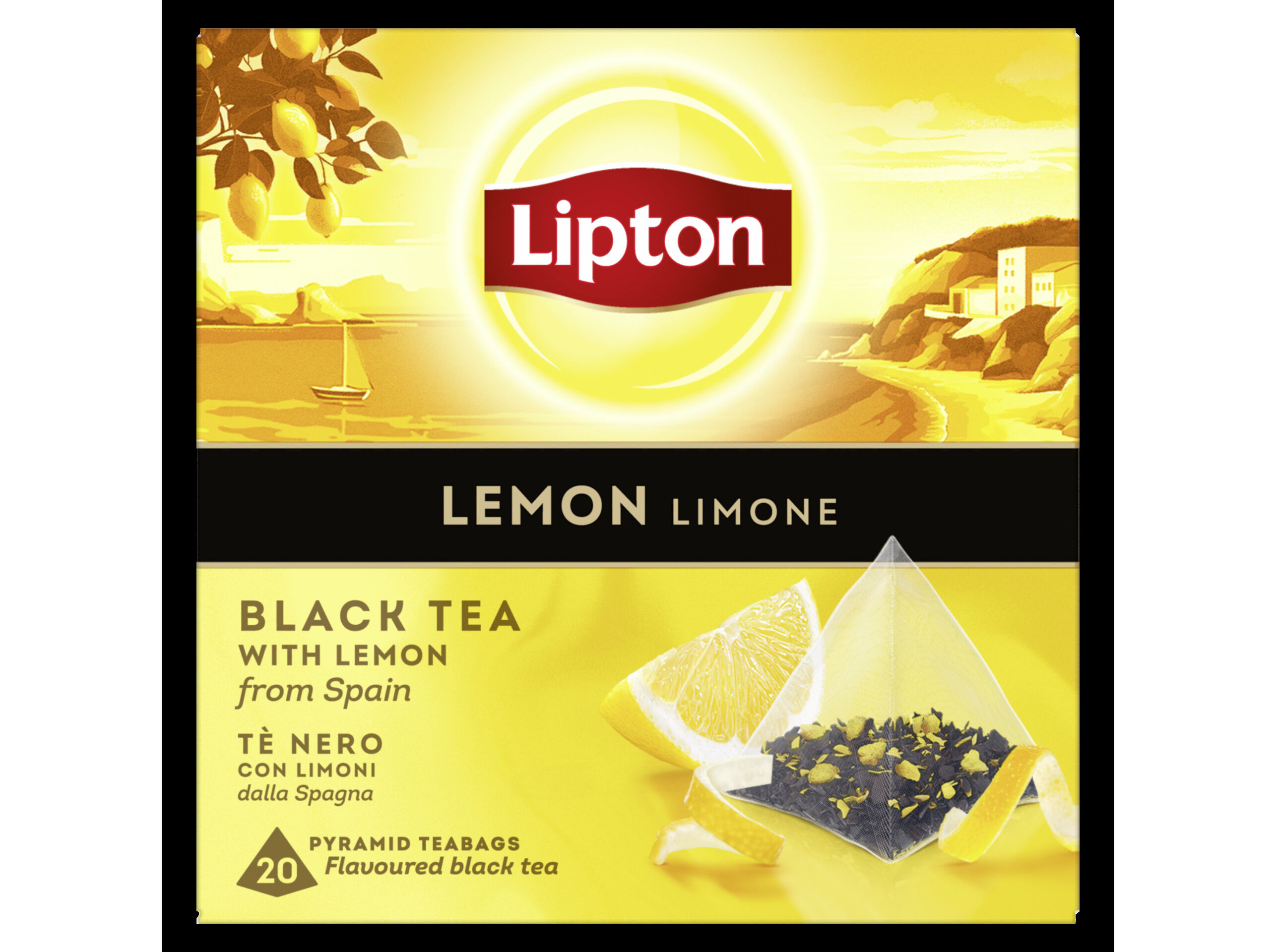 CH&Aacute; PRETO LIPTON PYRAMID LIMAO 20 SAQ