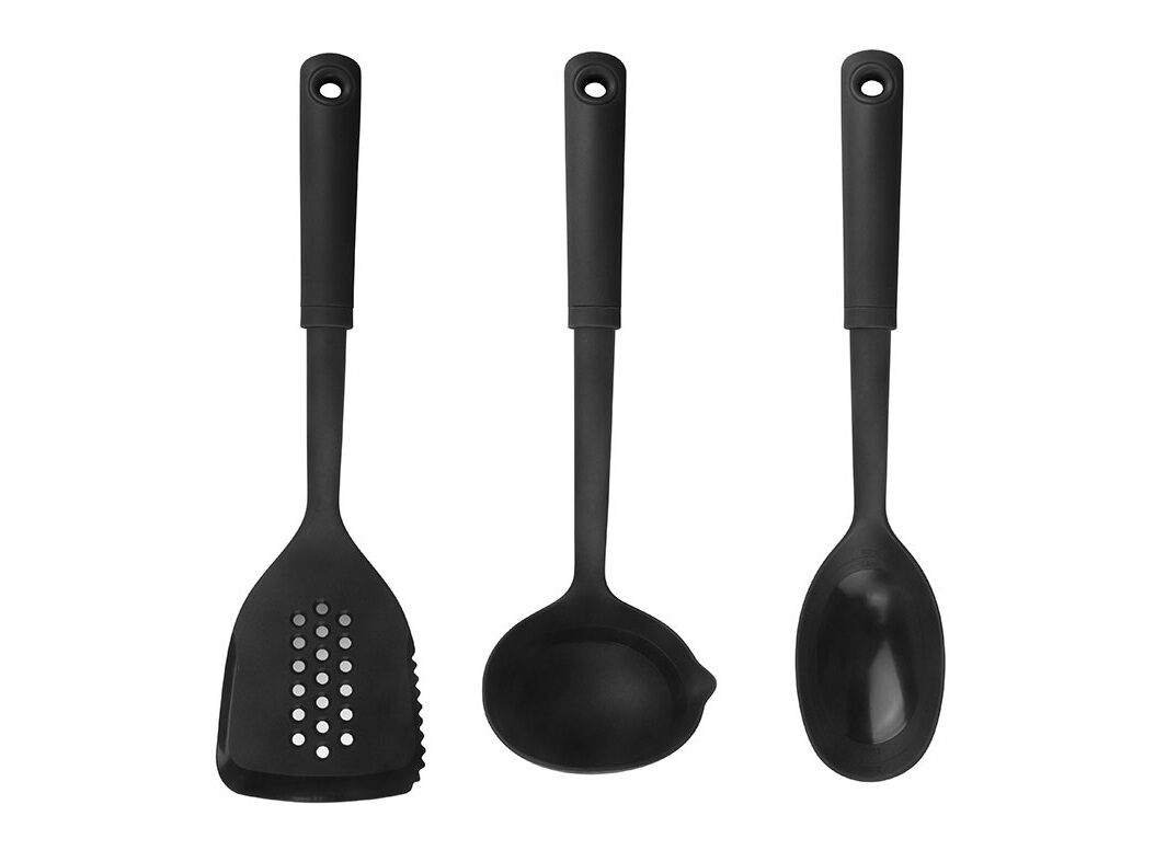 CONJUNTO 3 UTENSILIOS ACTUEL PBT PRETO image number 0