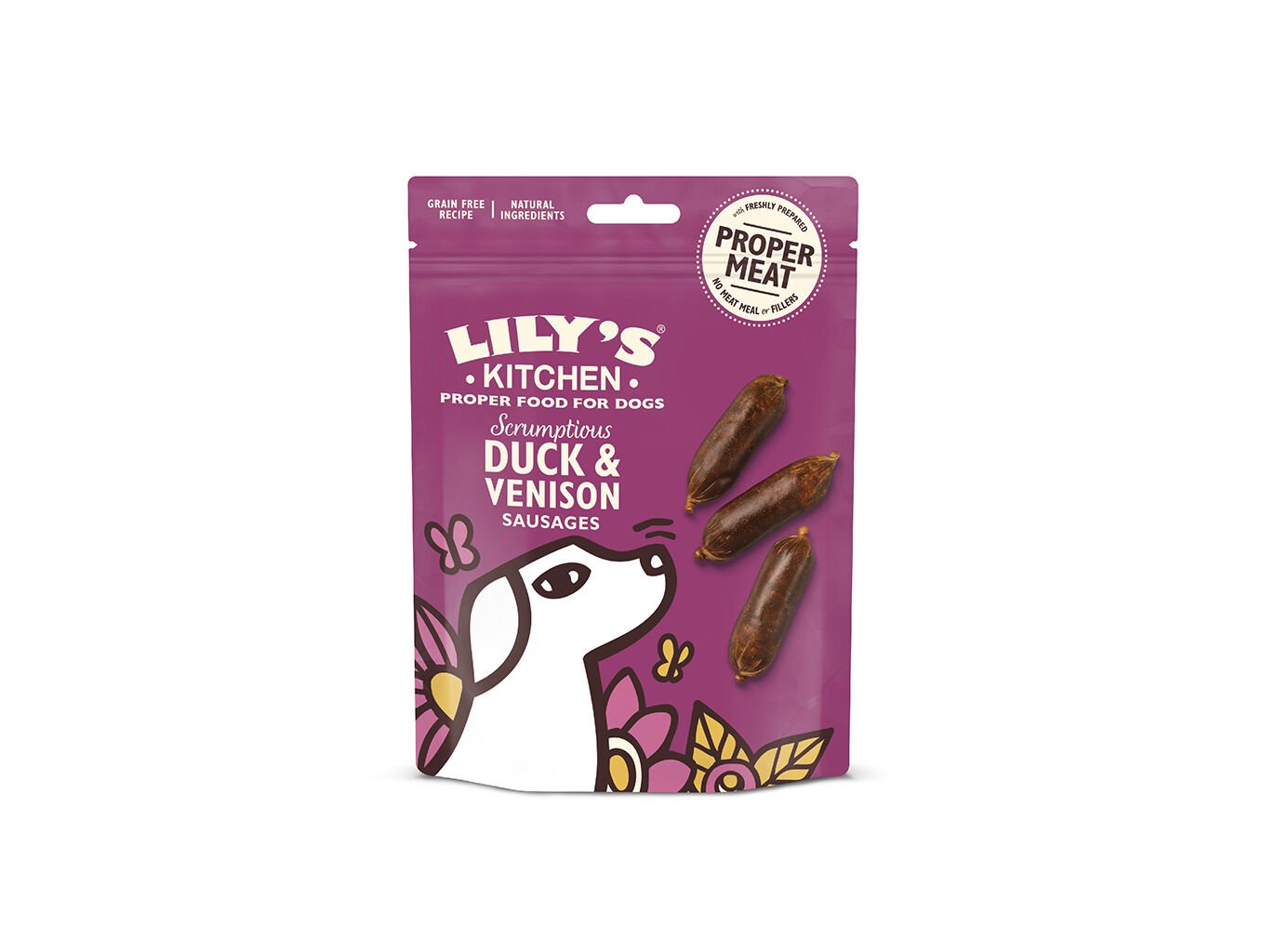 SNACKS PARA C&Atilde;O LILY'S KITCHEN PATO E VEADO 70G image number 0