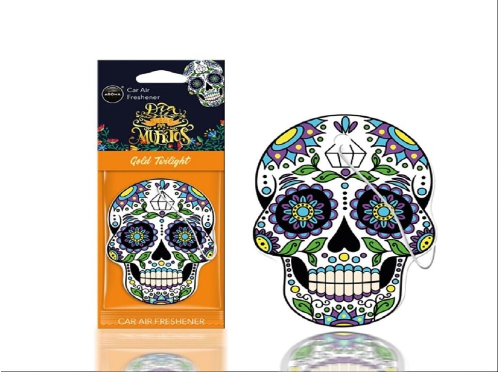 AMBIENTADOR AUTO AROMA CAR DIA MUERTOS VIOLETA image number 1