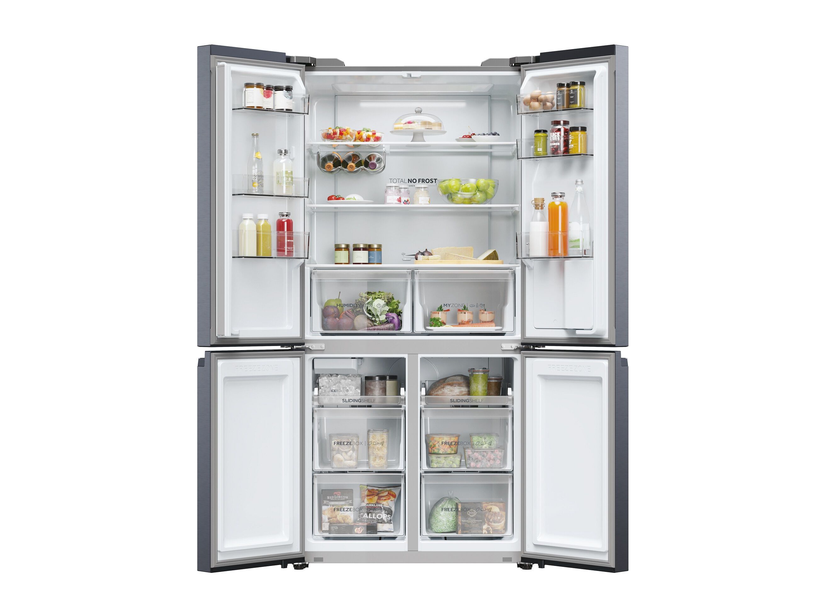 FRIGOR&Iacute;FICO AMERICANO HAIER HCR5919EHMB PRETO ESCOVADO E 525L NO FROST image number 8