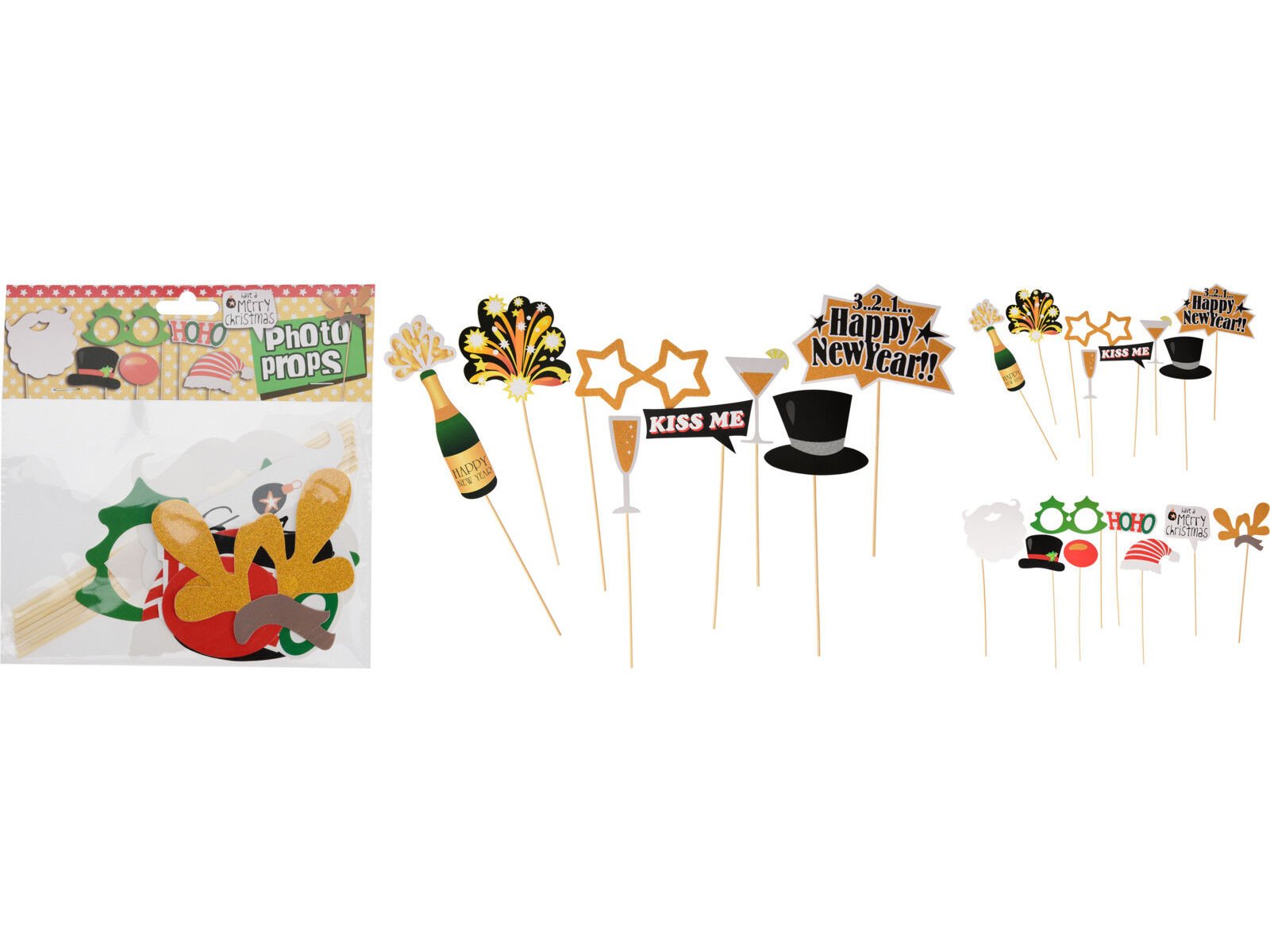 ACESS&Oacute;RIOS SELFIE ANO NOVO 8 PE&Ccedil;AS MODELOS SORTIDOS image number 1