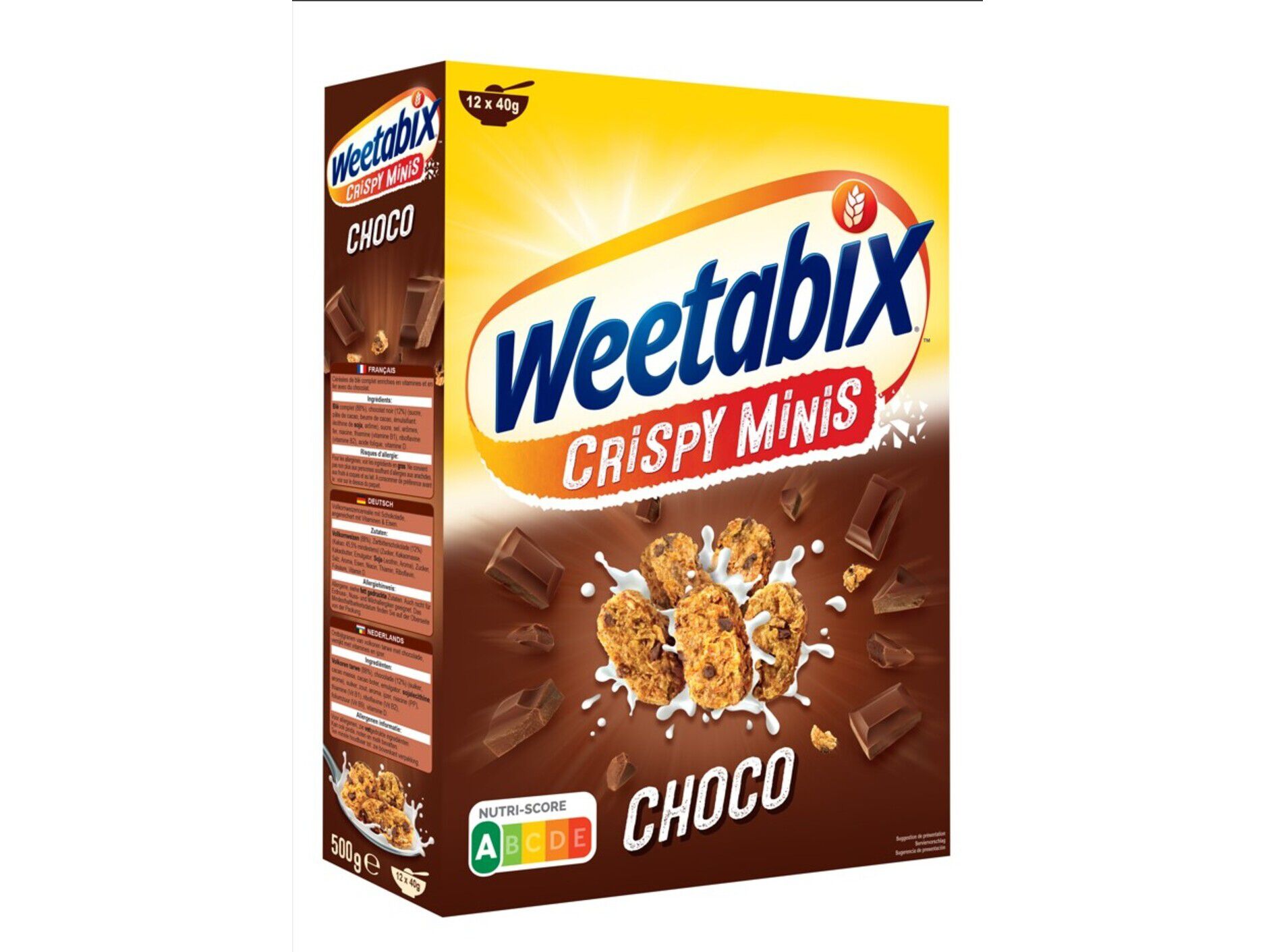 CEREAIS FIBRA WEETABIX MINIS CHOCOLATE 500G image number 0