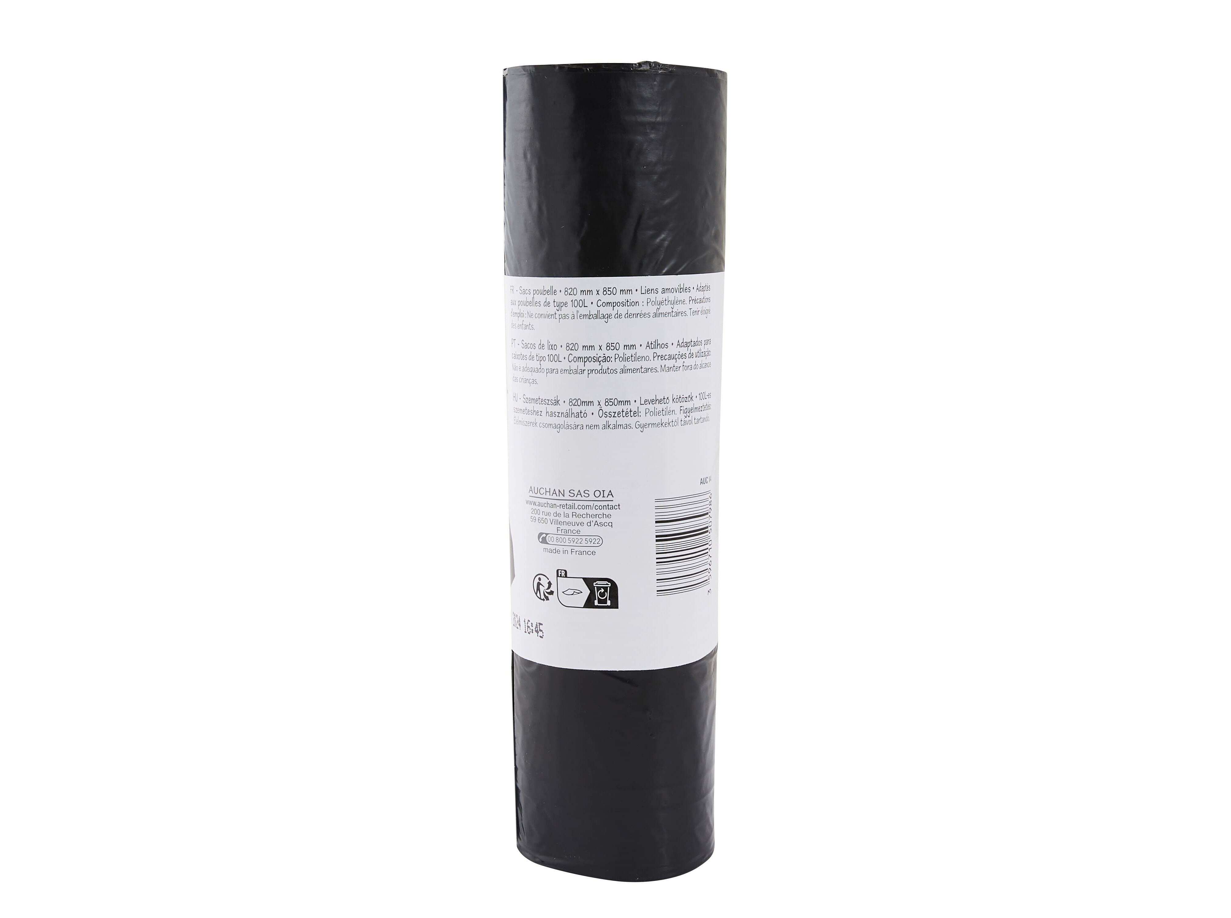 SACOS DE LIXO POLEGAR COM ATILHO 100L 10UN image number 1