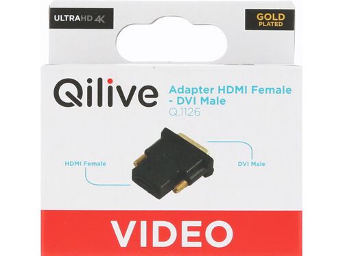 ADAPTADOR QILIVE G4217911 DVI-D-HDMI GOLD image number 1