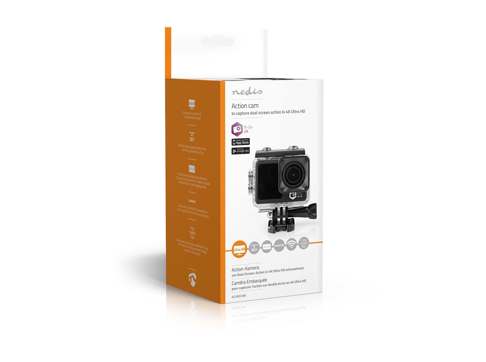 ACTION CAM NEDIS ACAM51BK 4K image number 8
