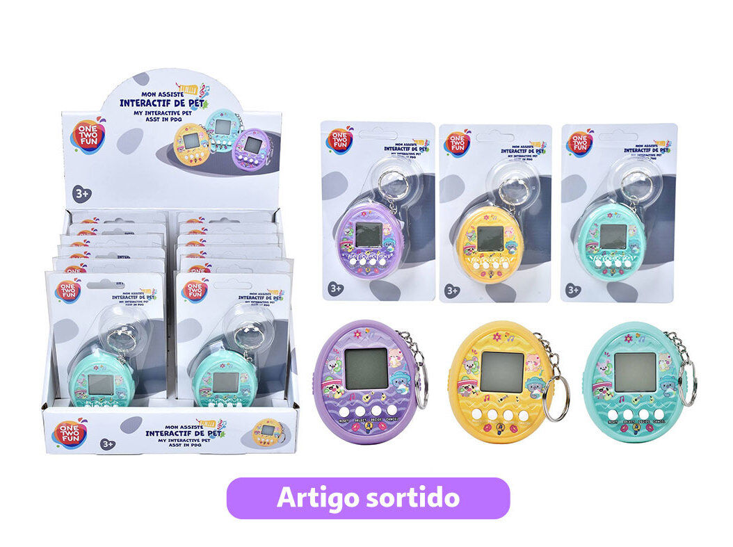 PET INTERACTIVO ONE TWO FUN CORES SORTIDAS
