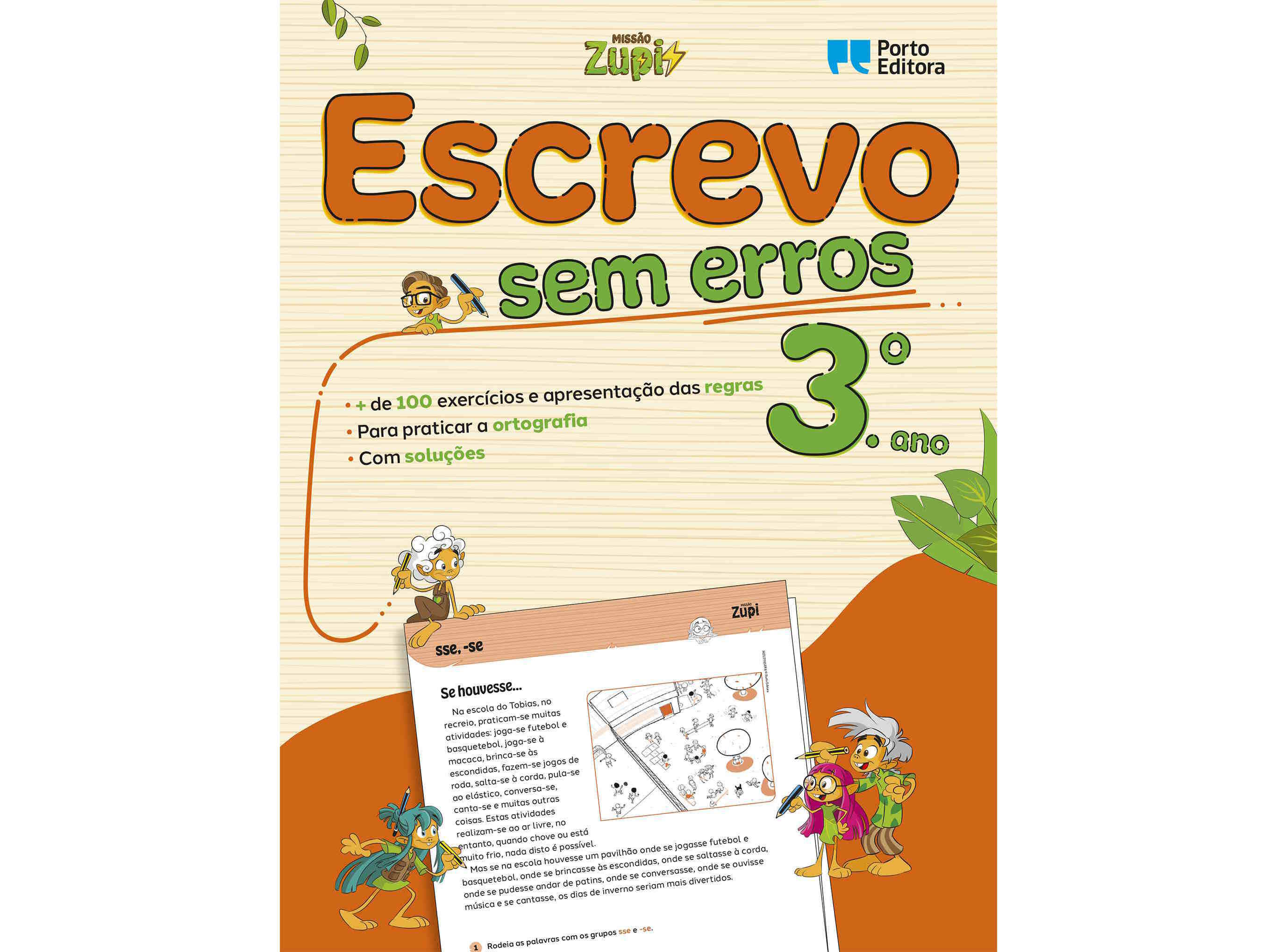LIVRO MISS&Atilde;O ZUPI - ESCREVO SEM ERROS 3 - PORTUGU&Ecirc;S