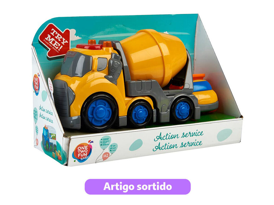 CARRO COM LUZ E SOM ONE TWO FUN MODELOS SORTIDOS image number 4