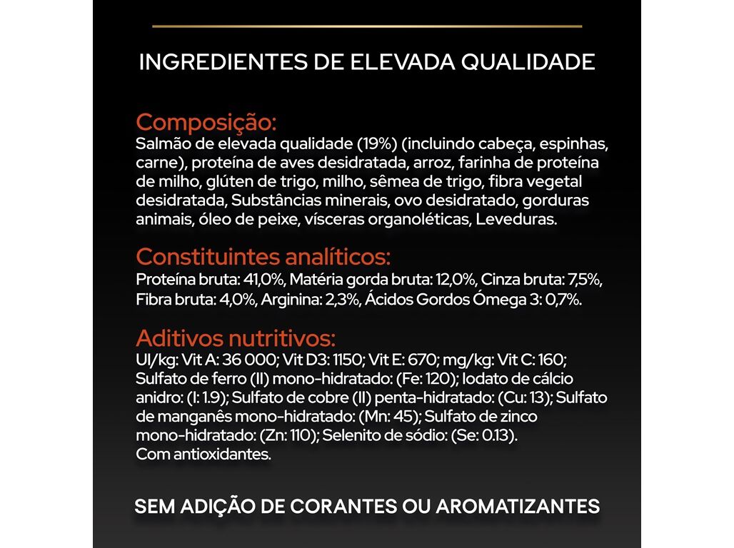 RA&Ccedil;&Atilde;O PARA GATO PRO PLAN ESTERILIZADO SALM&Atilde;O 400G image number 6
