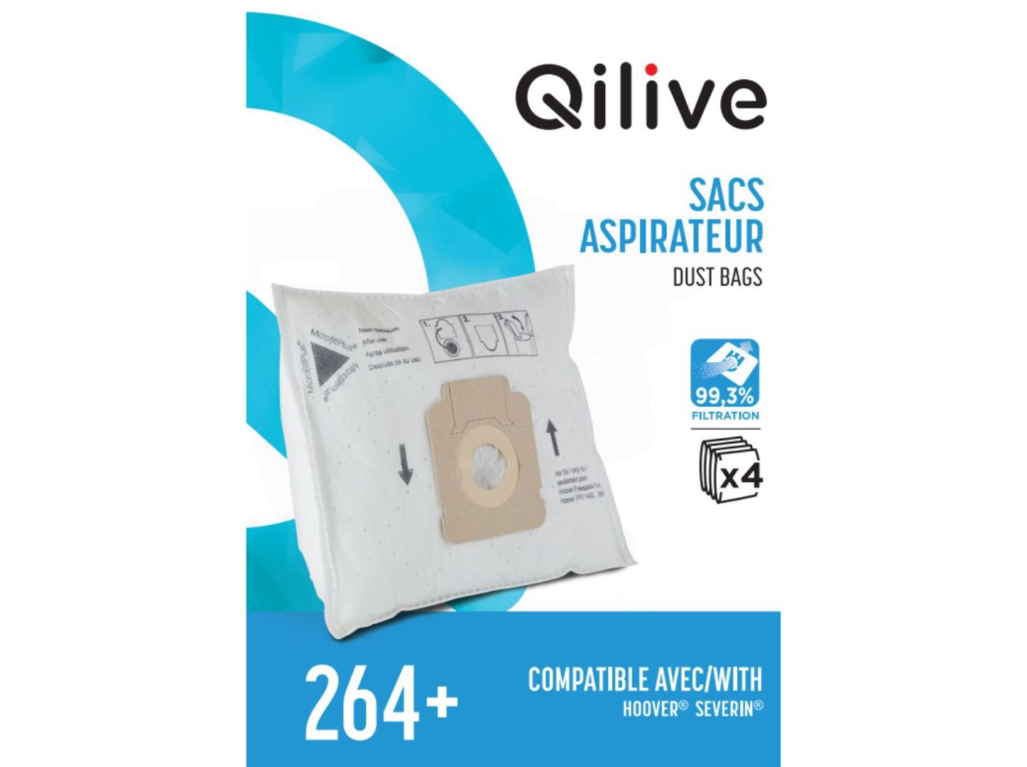 SACO ASPIRADOR QILIVE 264+ 884390