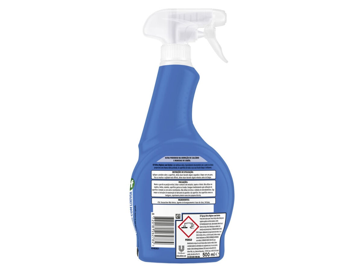 LIMPA CASA BANHO SPRAY CIF ULTRA HIGIENE COM LIX&Iacute;VIA 500ML image number 1