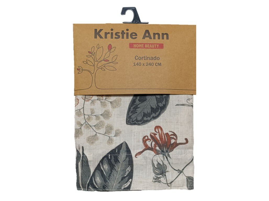 CORTINADO FLORA OCRE 140X240CM